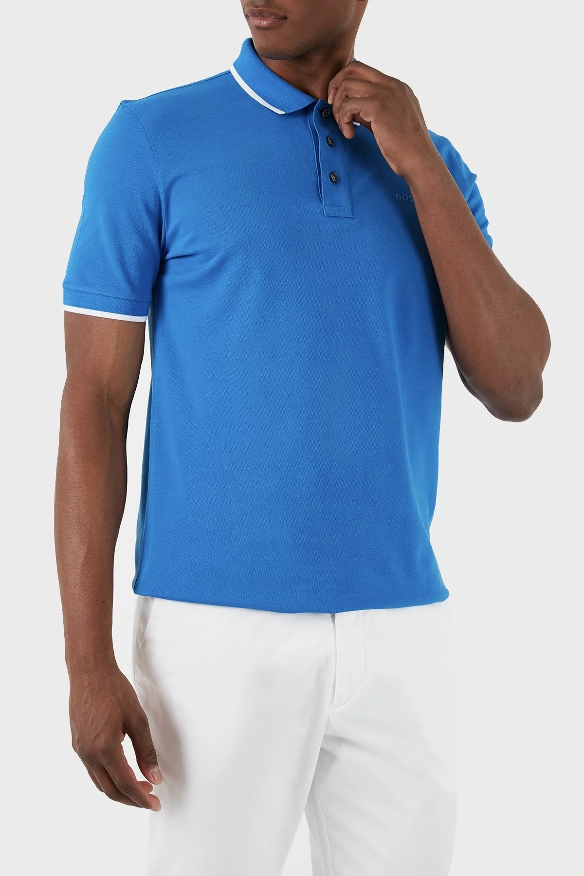 Boss Pamuklu Regular Fit Erkek Polo Yaka T Shirt 50494697 437 LACİVERT - 5