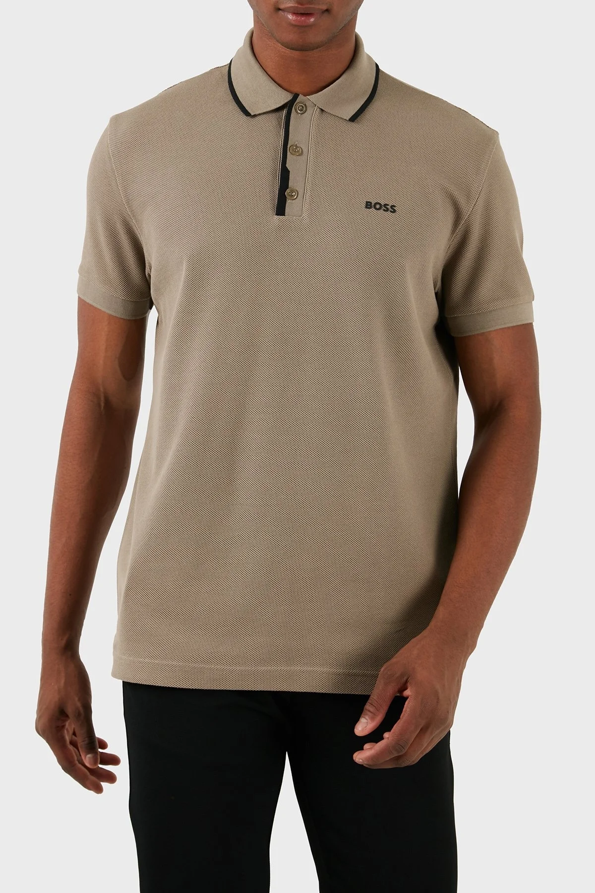 Boss Pamuklu Regular Fit Erkek Polo Yaka T Shirt 50512742 334 HAKİ - 1