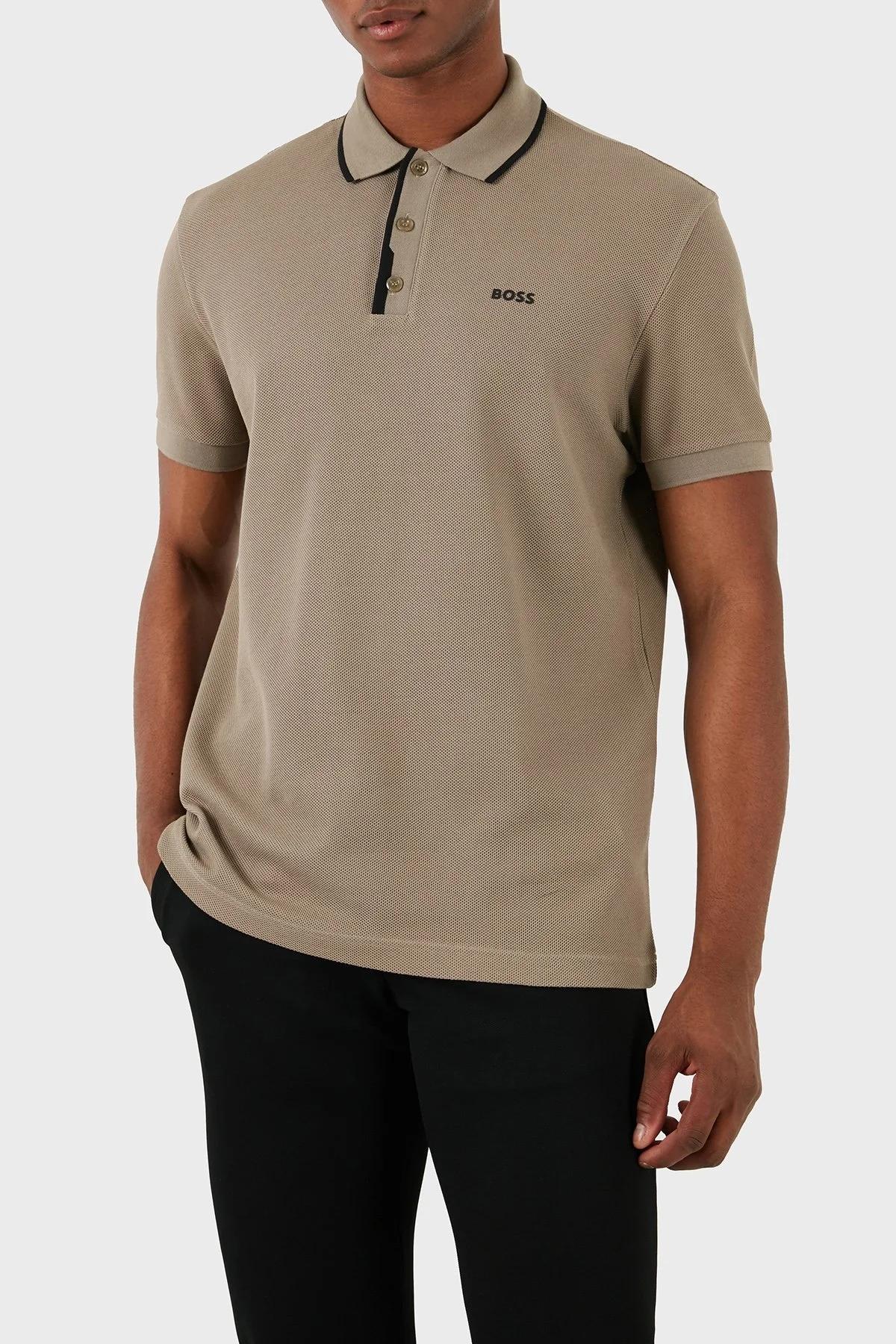 Boss Pamuklu Regular Fit Erkek Polo Yaka T Shirt 50512742 334 HAKİ - 2