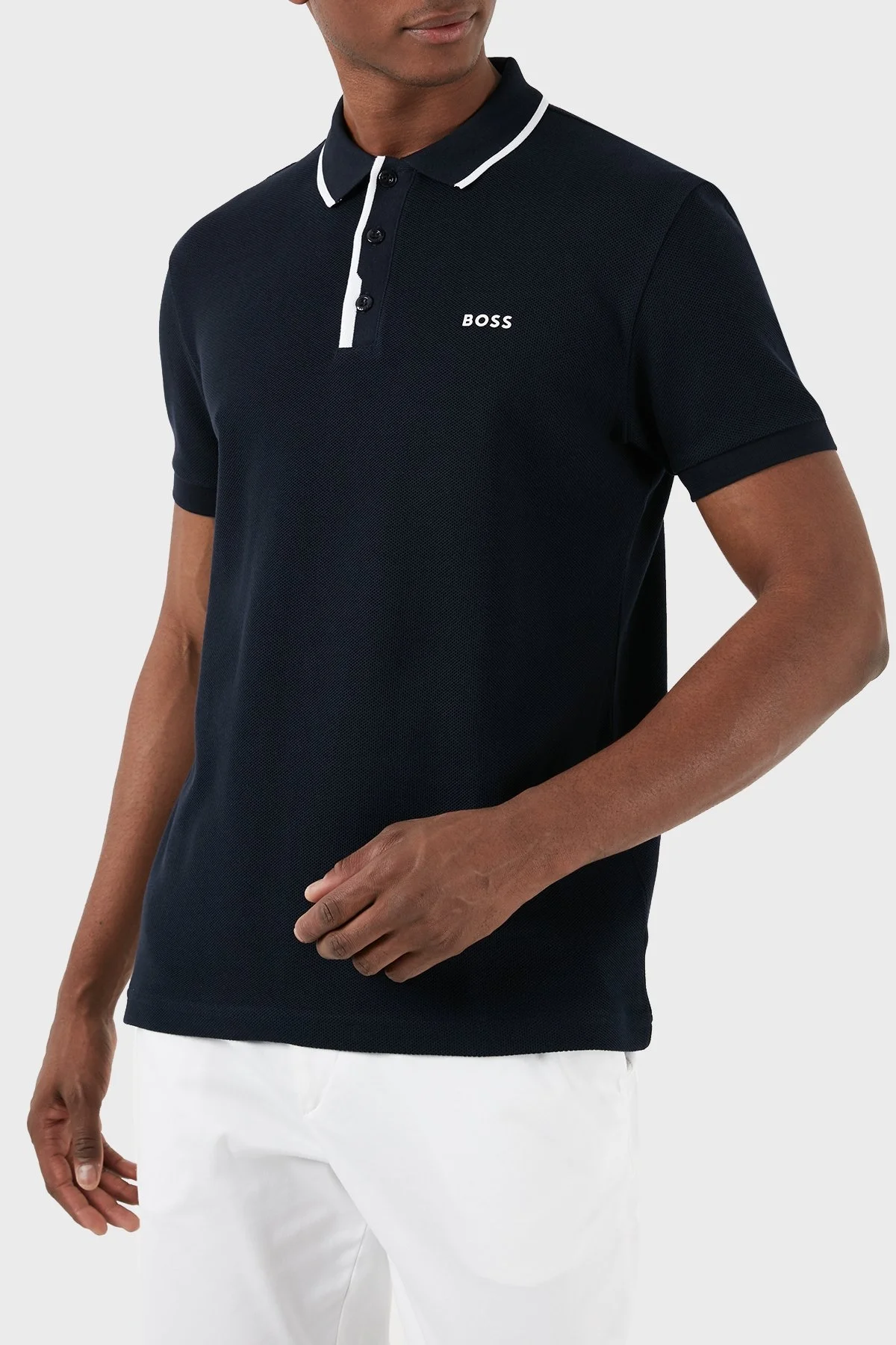 Boss Pamuklu Regular Fit Erkek Polo Yaka T Shirt 50512742 402 LACİVERT - 8
