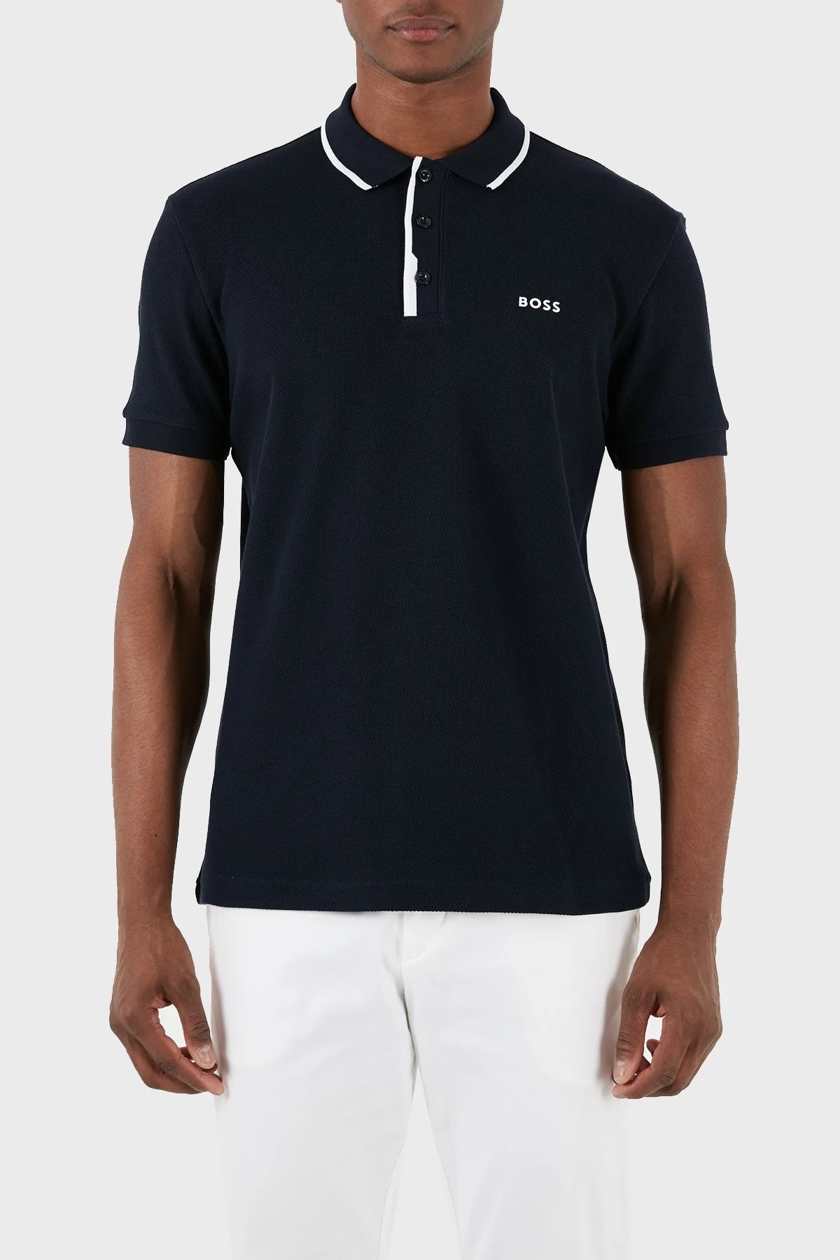 Boss Pamuklu Regular Fit Erkek Polo Yaka T Shirt 50512742 402 LACİVERT - 11