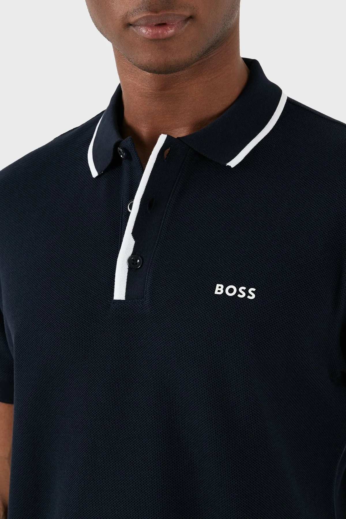 Boss Pamuklu Regular Fit Erkek Polo Yaka T Shirt 50512742 402 LACİVERT - 12