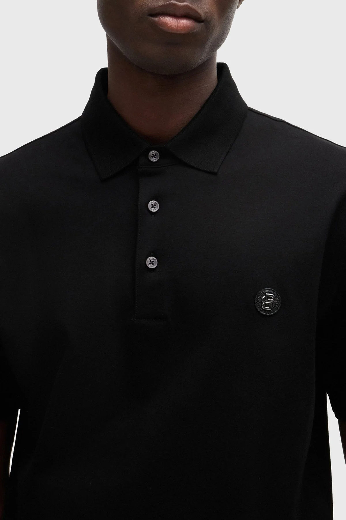 Boss Pamuklu Regular Fit Erkek Polo Yaka T Shirt 50520297 001 SİYAH - 3