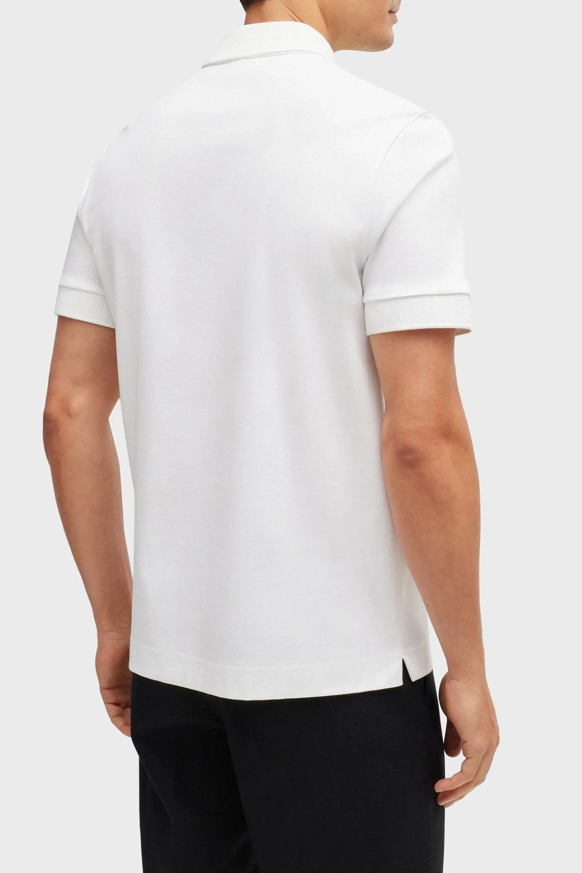 Boss Pamuklu Regular Fit Erkek Polo Yaka T Shirt 50520297 100 BEYAZ - 3