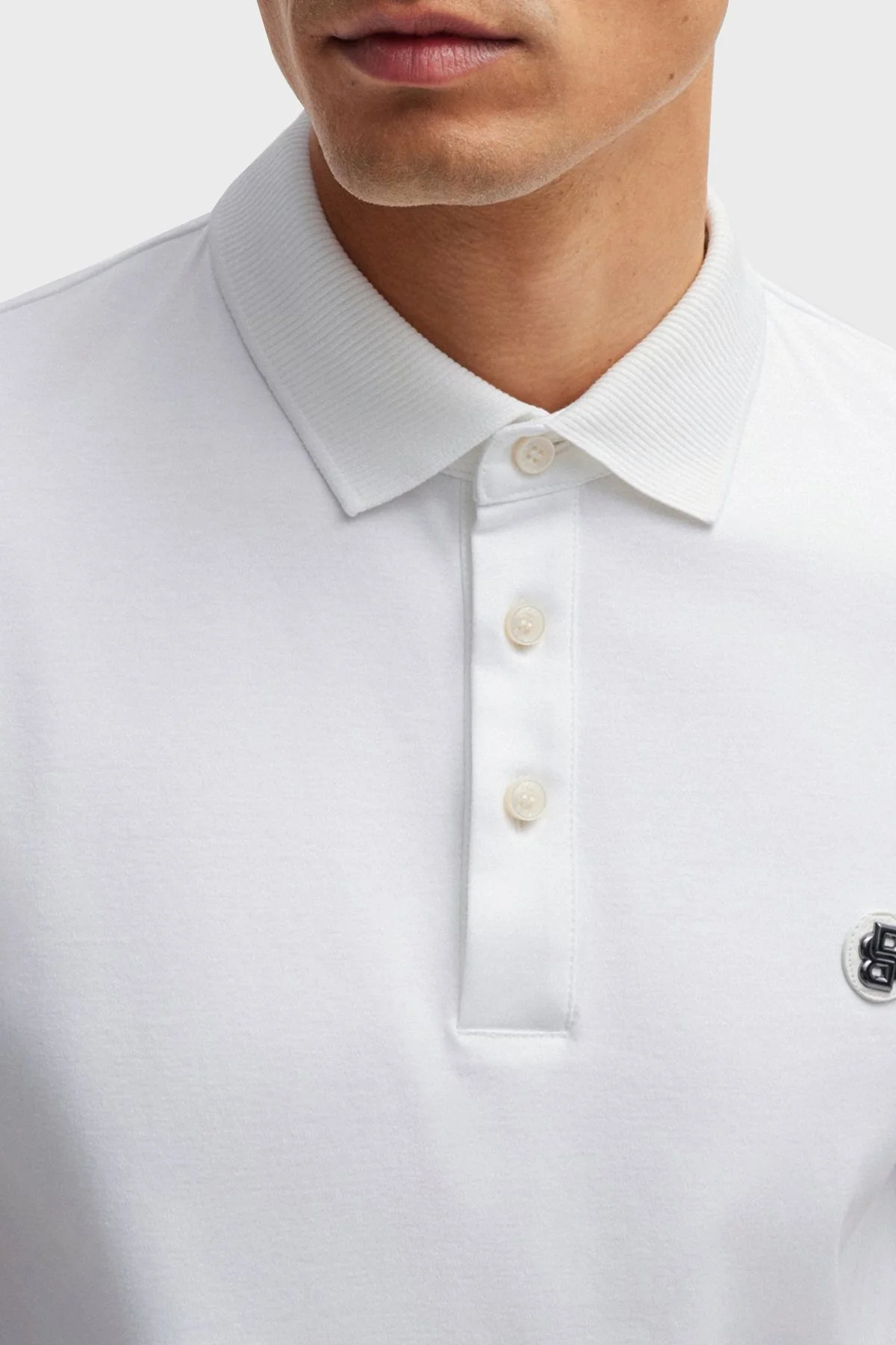 Boss Pamuklu Regular Fit Erkek Polo Yaka T Shirt 50520297 100 BEYAZ - 2