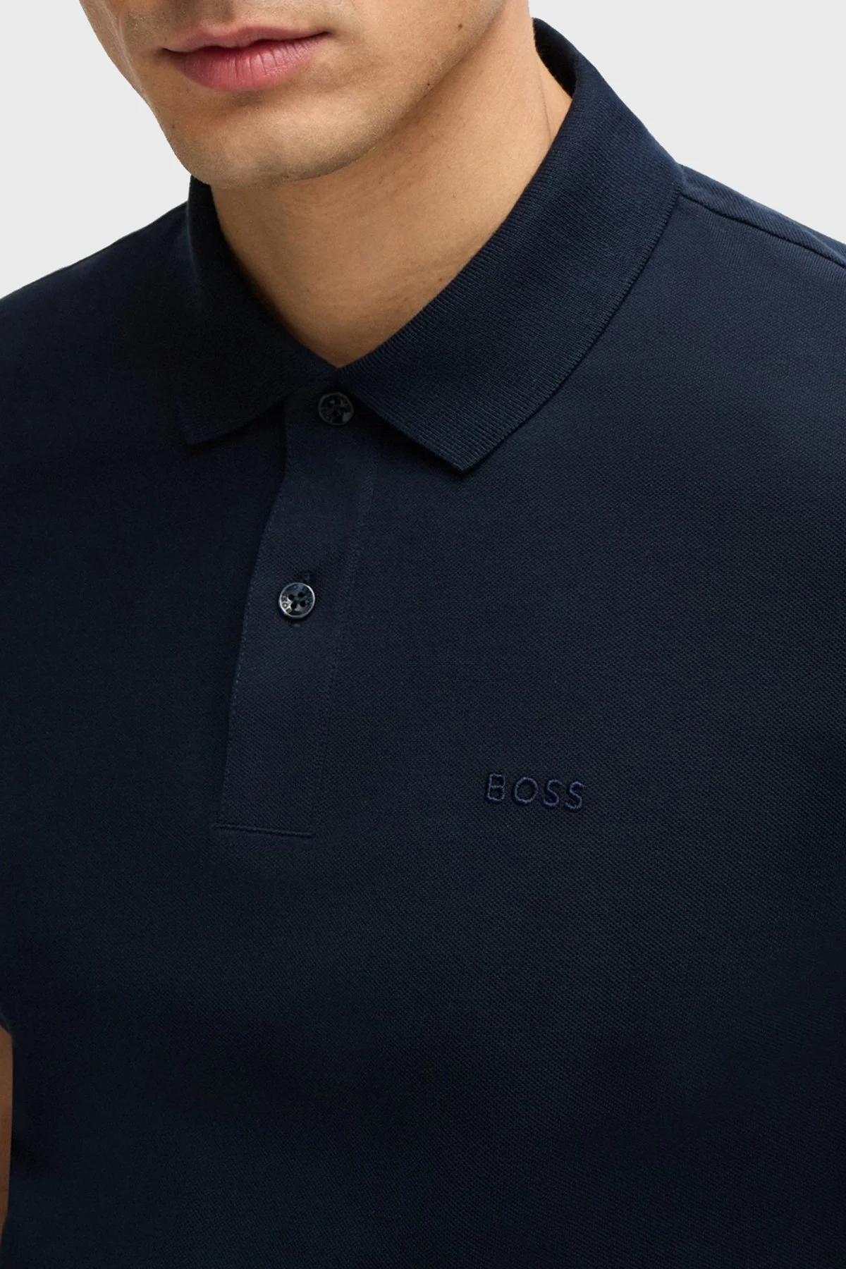 Boss Pamuklu Regular Fit Erkek Polo Yaka T Shirt 50520297 404 LACİVERT - 2