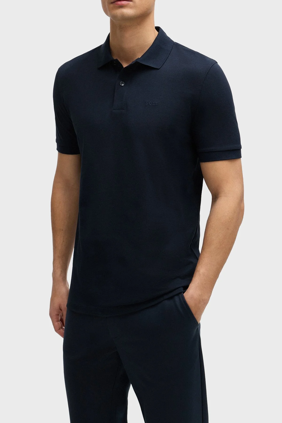 Boss Pamuklu Regular Fit Erkek Polo Yaka T Shirt 50520297 404 LACİVERT - 1
