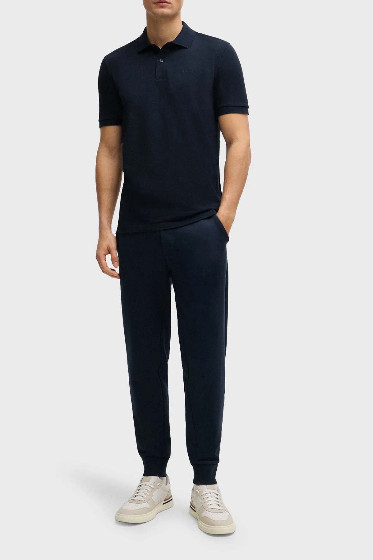Boss Pamuklu Regular Fit Erkek Polo Yaka T Shirt 50520297 404 LACİVERT - 3