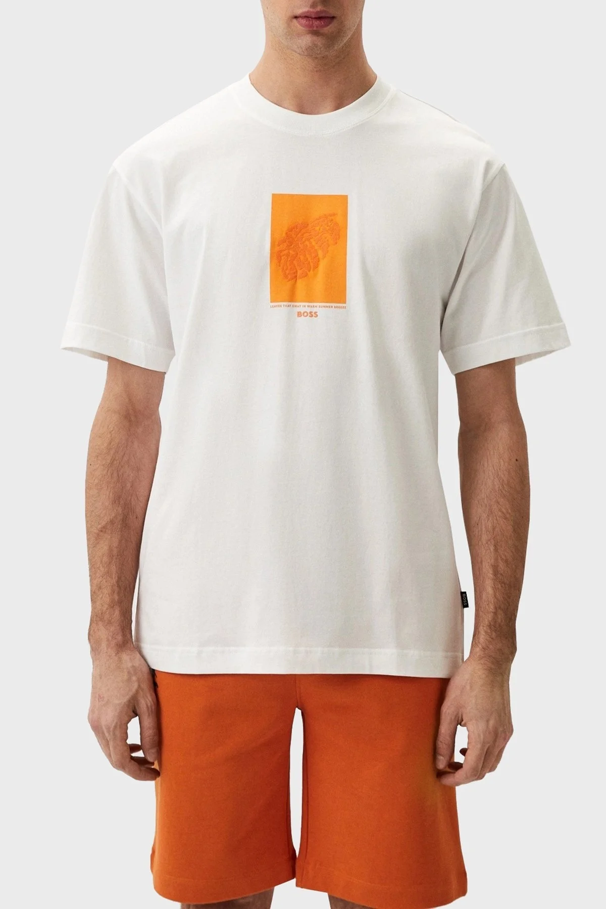 Boss Pamuklu Regular Fit Erkek T Shirt 50512118 100 BEYAZ - 1