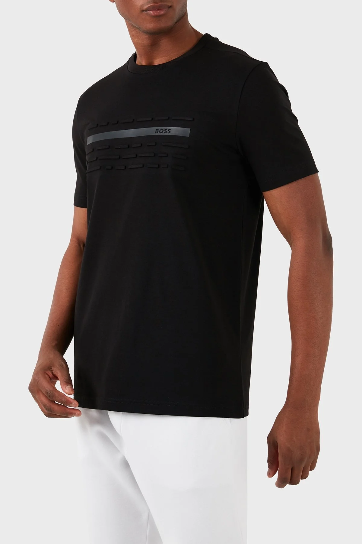 Boss Pamuklu Regular Fit Erkek T Shirt 50513010 001 SİYAH - 4