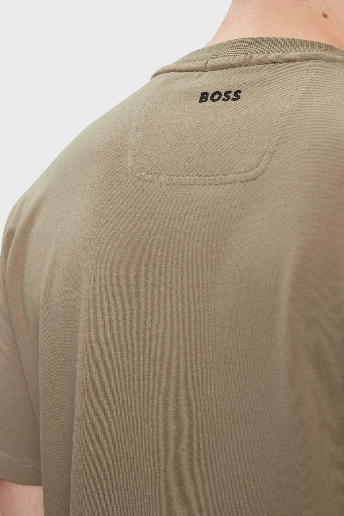 Boss Pamuklu Regular Fit Erkek T Shirt 50513010 334 HAKİ - 5