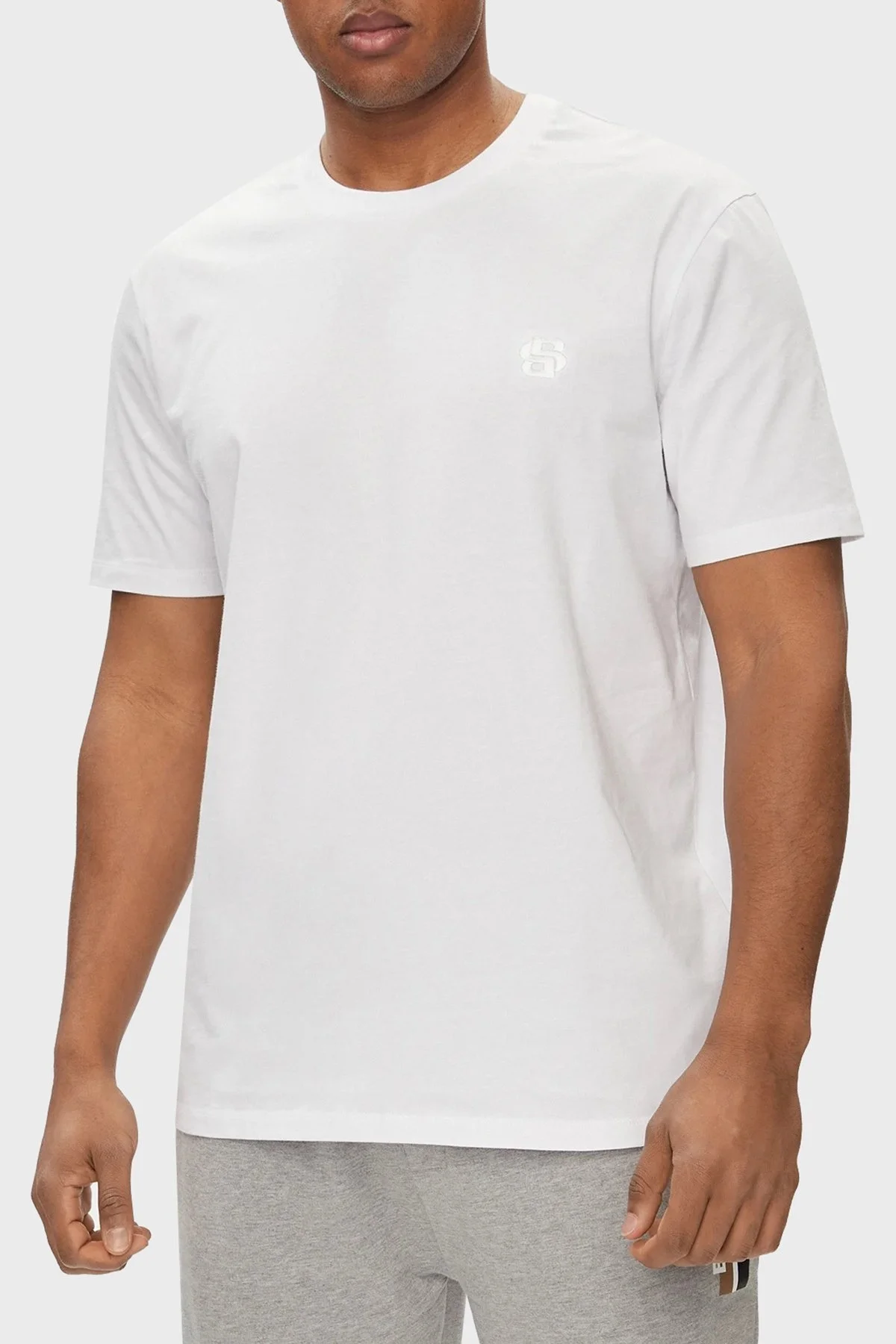 Boss Pamuklu Regular Fit Erkek T Shirt 50515174 100 BEYAZ - 1