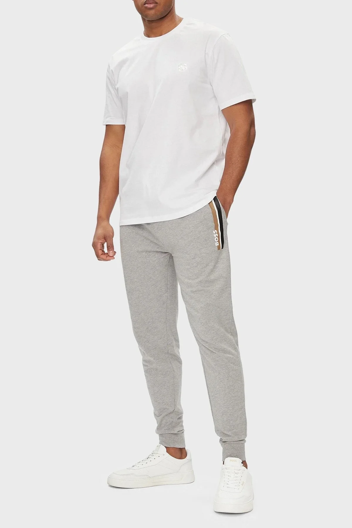 Boss Pamuklu Regular Fit Erkek T Shirt 50515174 100 BEYAZ - 3