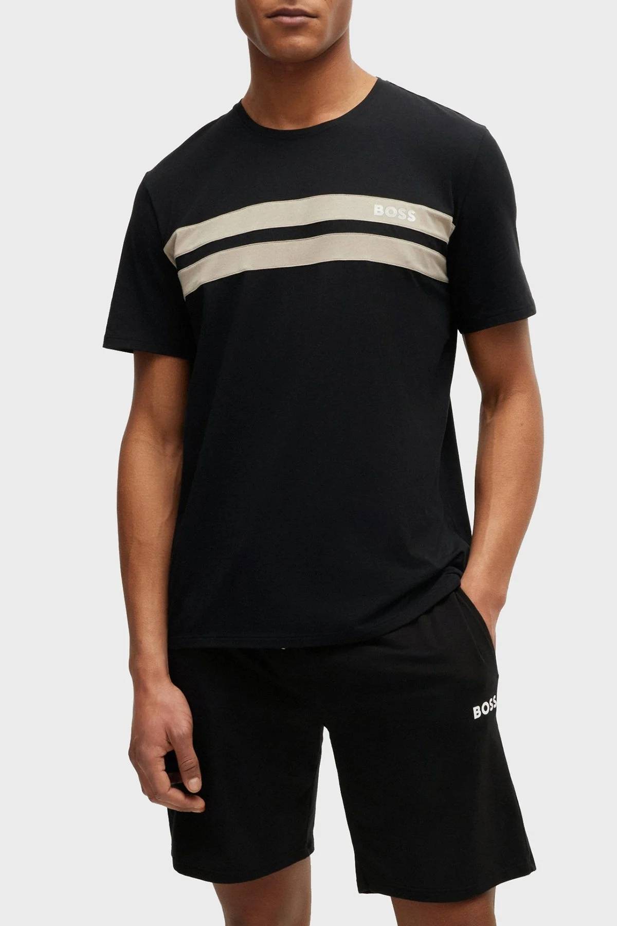 Boss Pamuklu Regular Fit Erkek T Shirt 50515501 001 SİYAH - 1