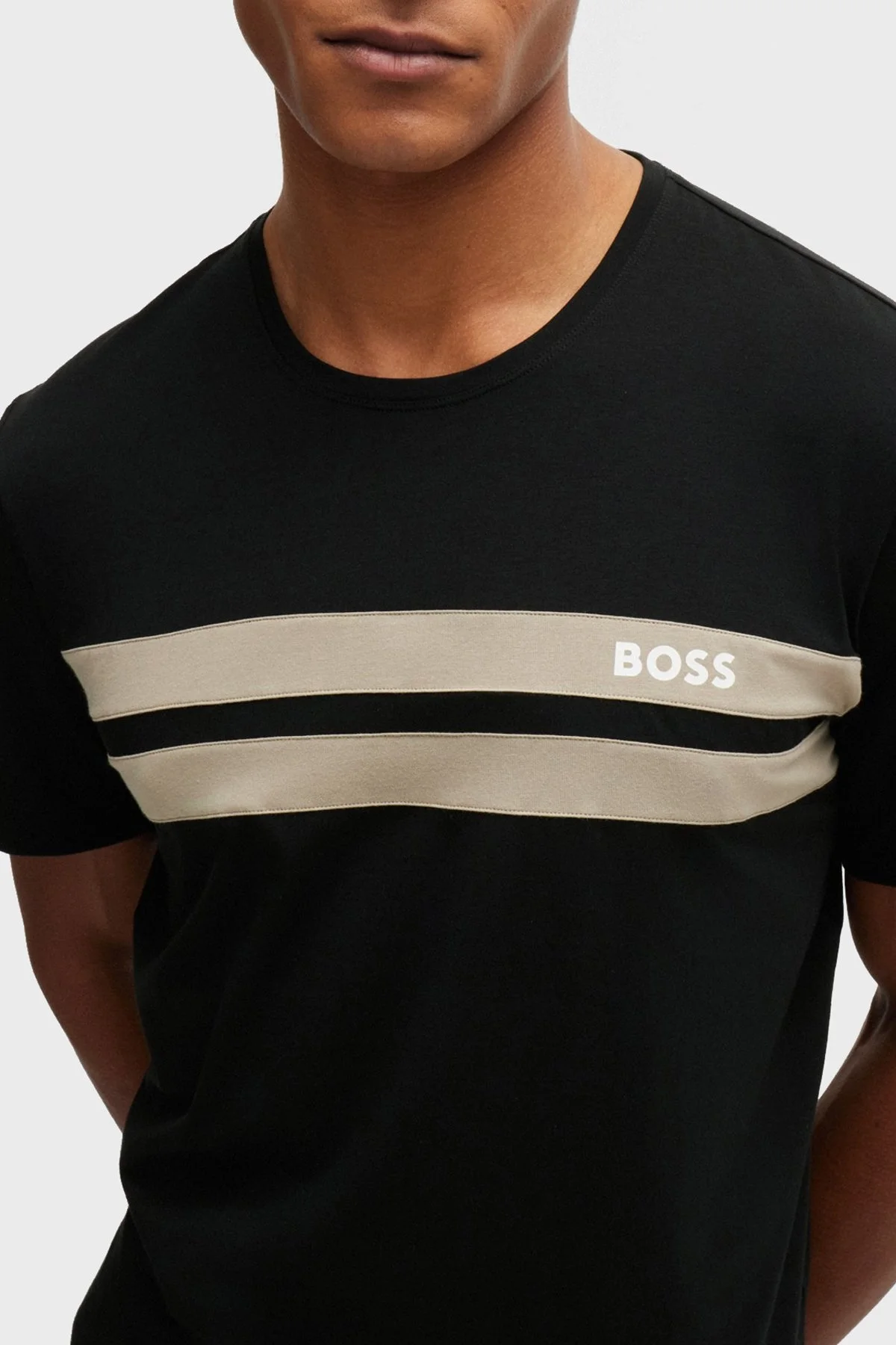 Boss Pamuklu Regular Fit Erkek T Shirt 50515501 001 SİYAH - 4
