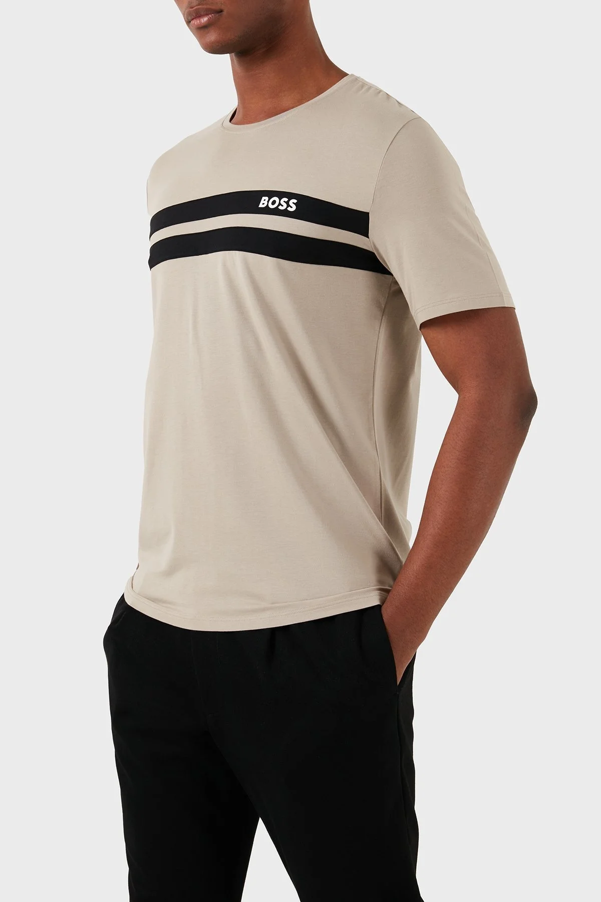 Boss Pamuklu Regular Fit Erkek T Shirt 50515501 255 BEJ - 3