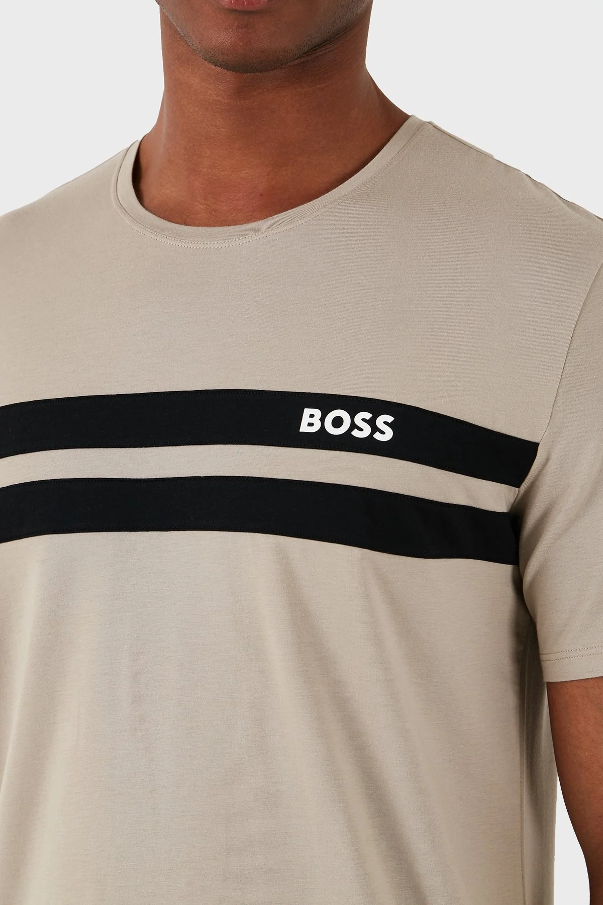 Boss Pamuklu Regular Fit Erkek T Shirt 50515501 255 BEJ - 5