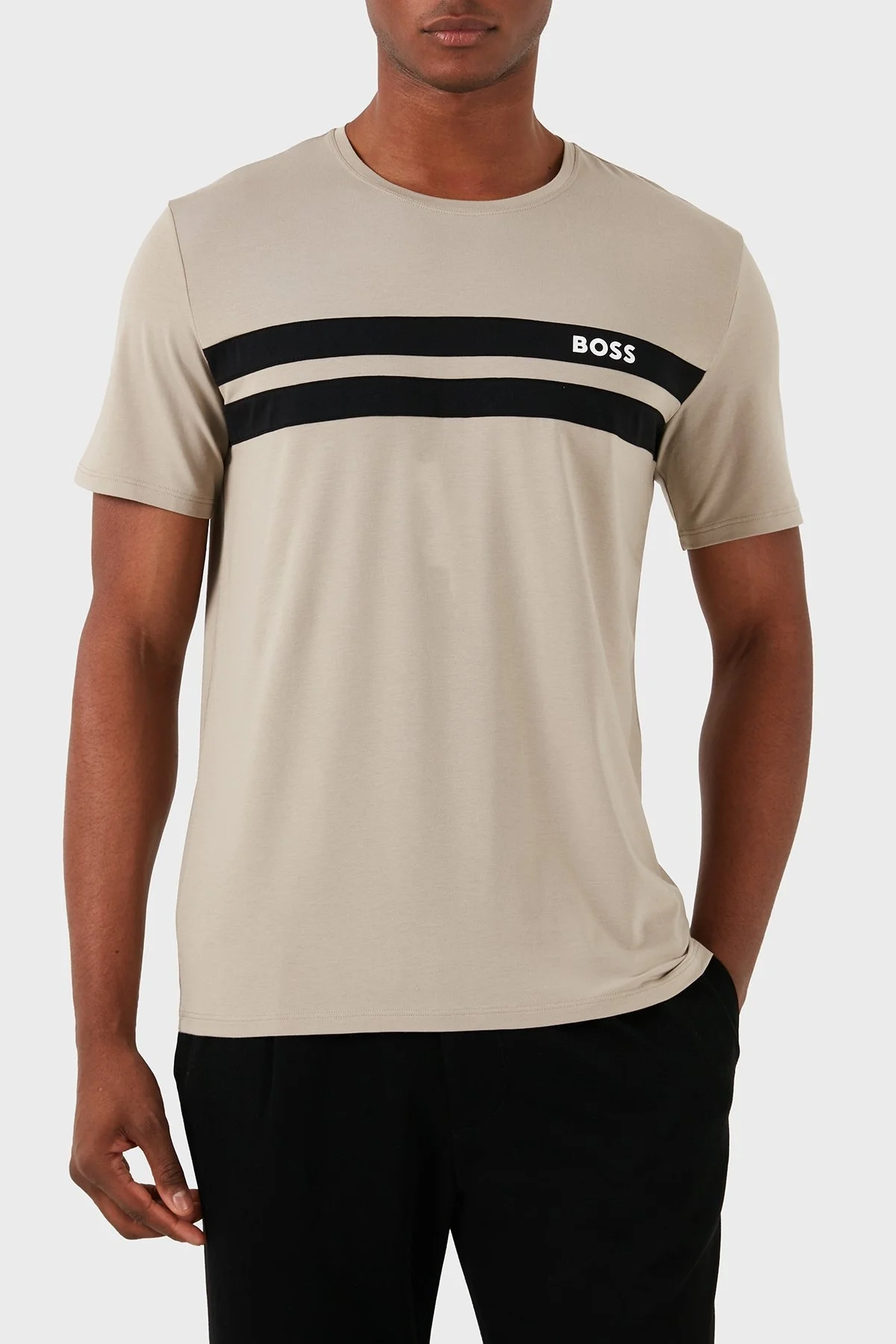 Boss Pamuklu Regular Fit Erkek T Shirt 50515501 255 BEJ - 7