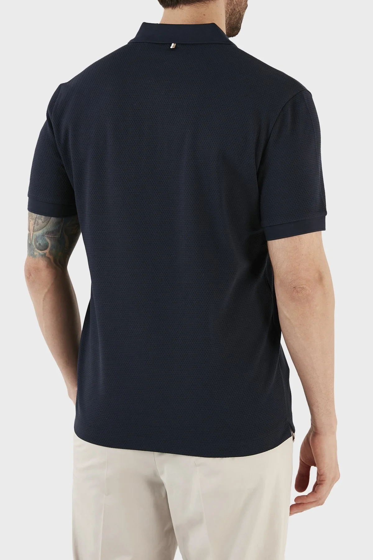 Boss Pamuklu Regular Fit Fermuarlı Erkek Polo T Shirt 50491409 404 LACİVERT - 6