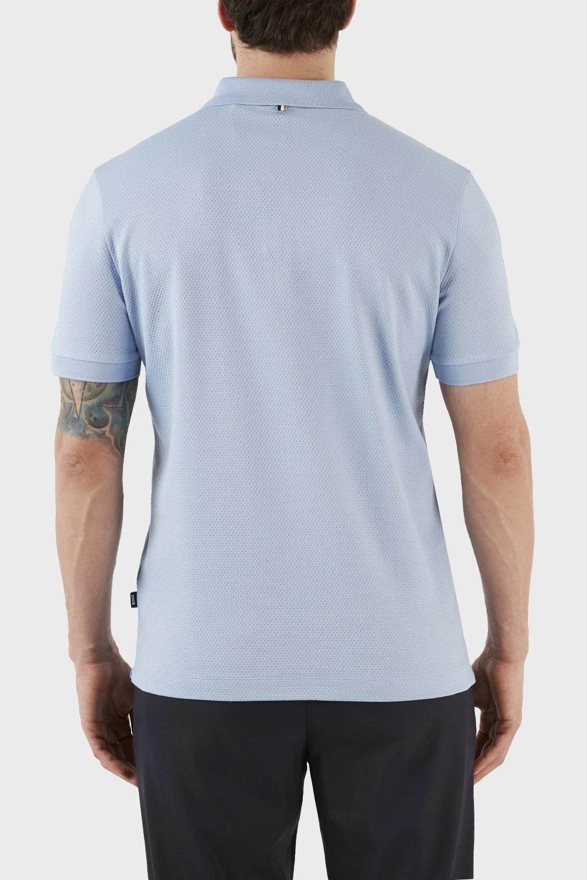 Boss Pamuklu Regular Fit Fermuarlı Erkek Polo T Shirt 50491409 492 MAVİ - 6