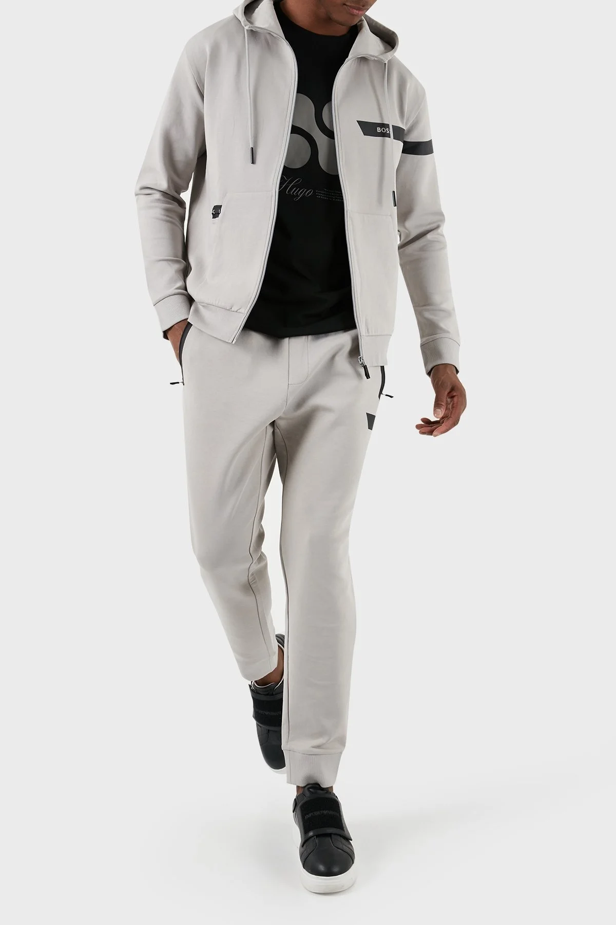 Boss Pamuklu Regular Fit Jogger Erkek Pantolon 50498257 063 GRİ - 6