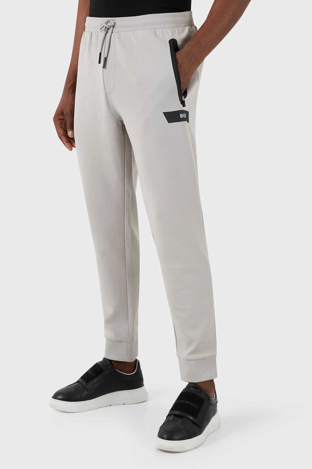 Boss Pamuklu Regular Fit Jogger Erkek Pantolon 50498257 063 GRİ - 7
