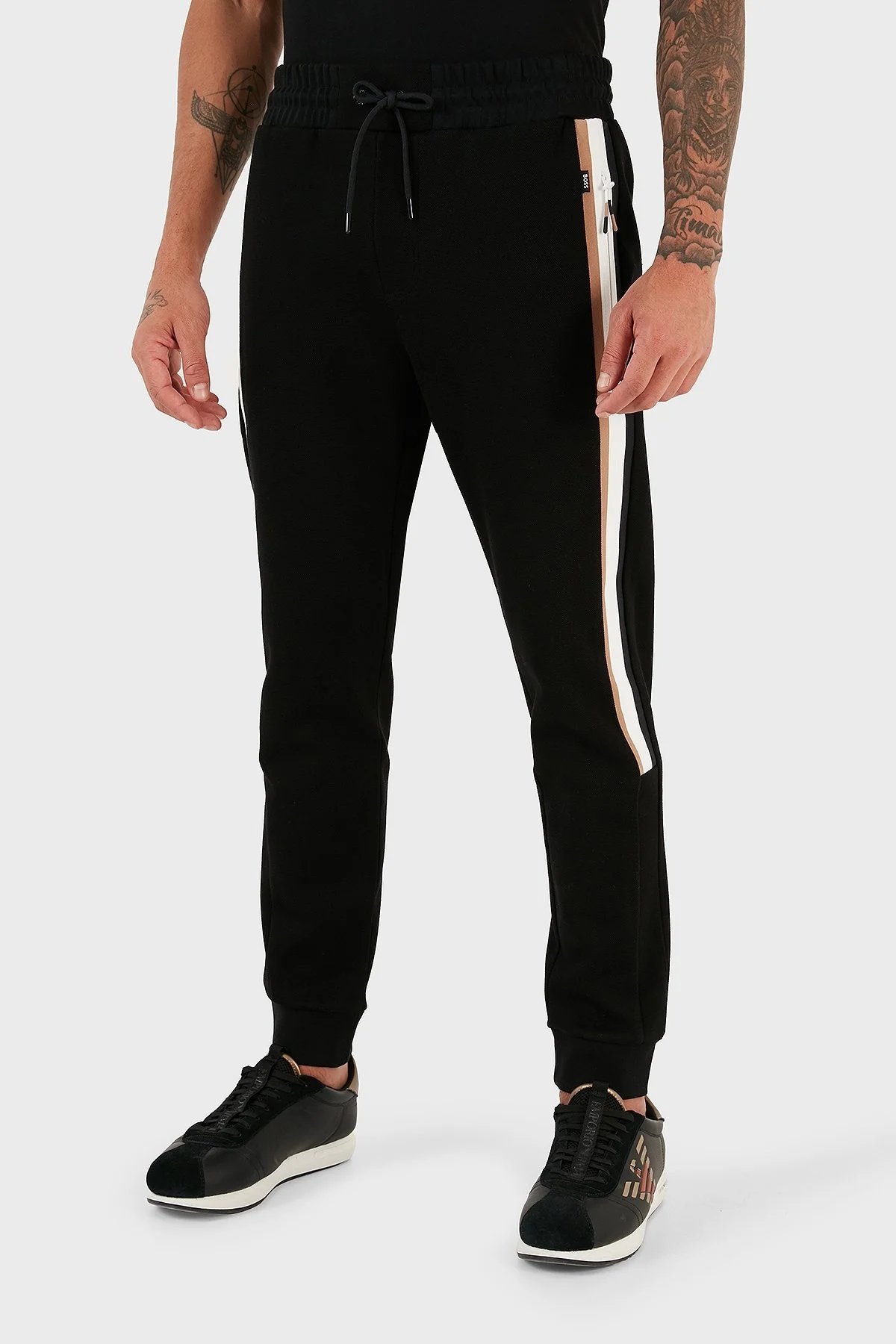 Boss Lamont Pamuklu Regular Fit Jogger Spor Erkek Pantolon 50494609 001 SİYAH - 2