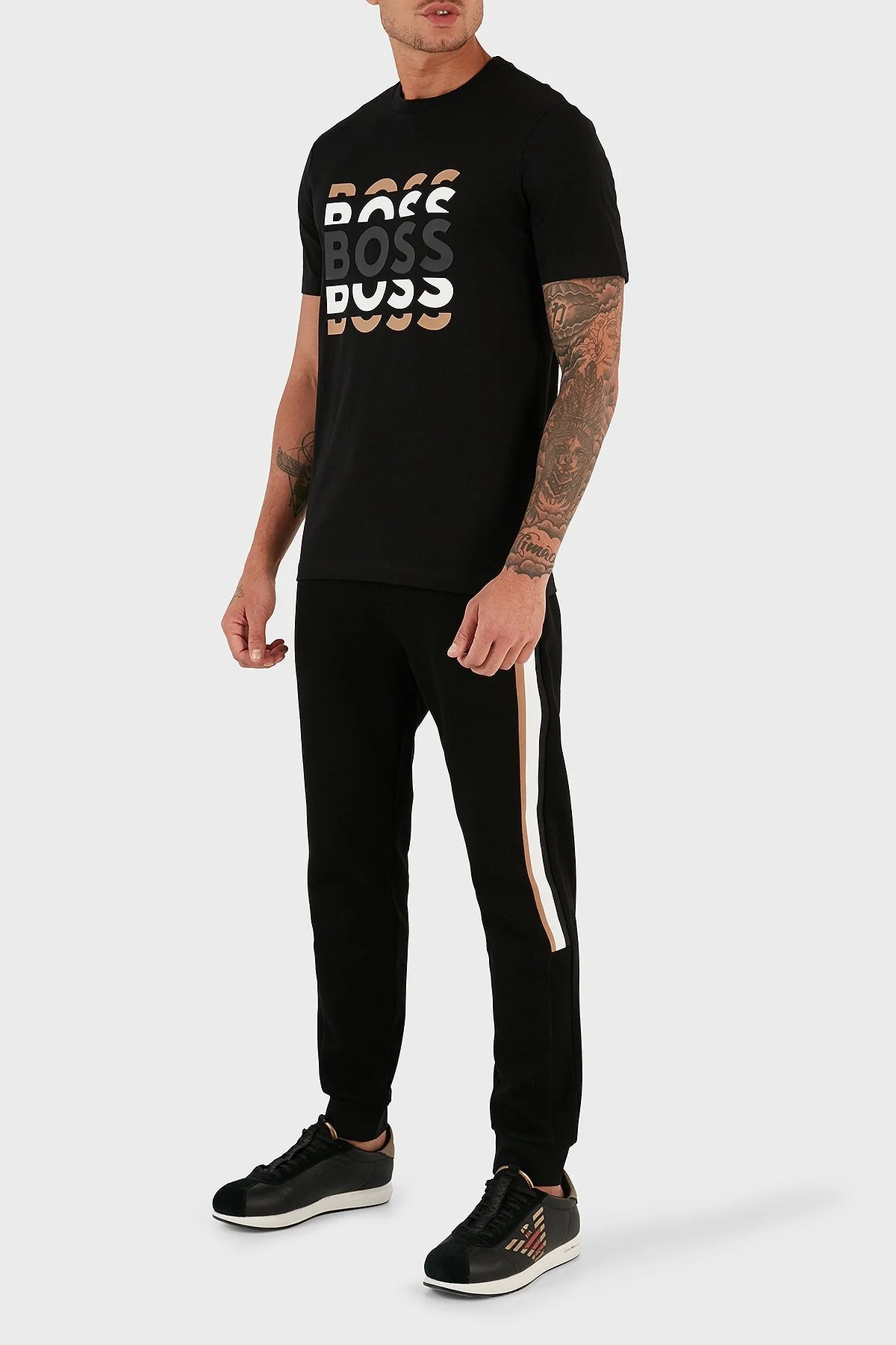 Boss Lamont Pamuklu Regular Fit Jogger Spor Erkek Pantolon 50494609 001 SİYAH - 4