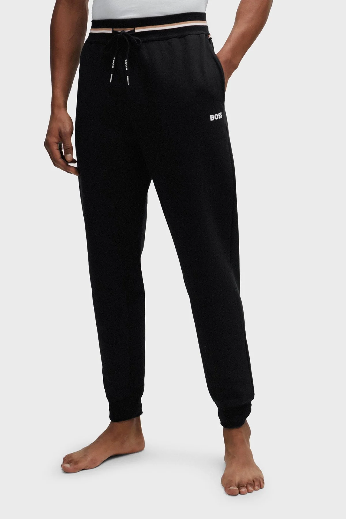 Boss Pamuklu Regular Fit Jogger Spor Erkek Pantolon 50515184 001 SİYAH - 1