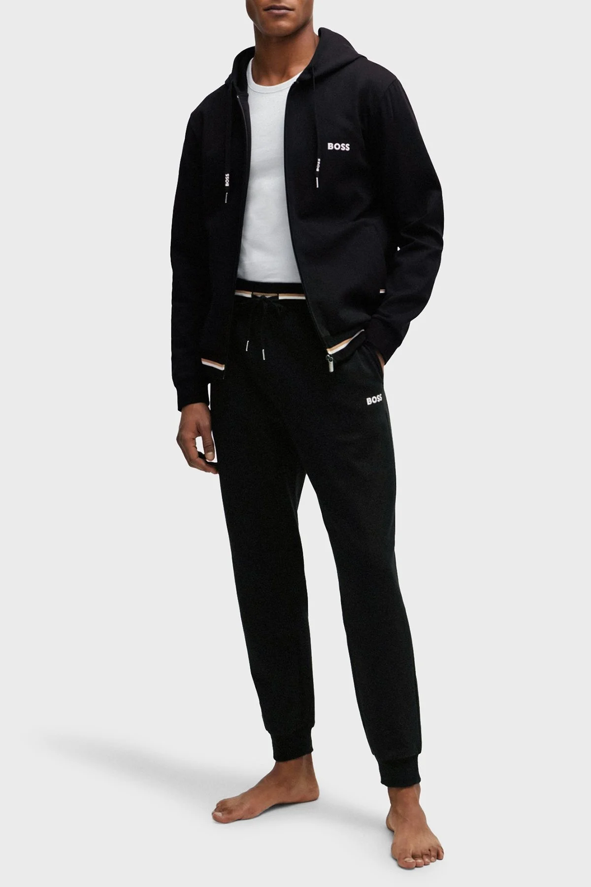 Boss Pamuklu Regular Fit Jogger Spor Erkek Pantolon 50515184 001 SİYAH - 2