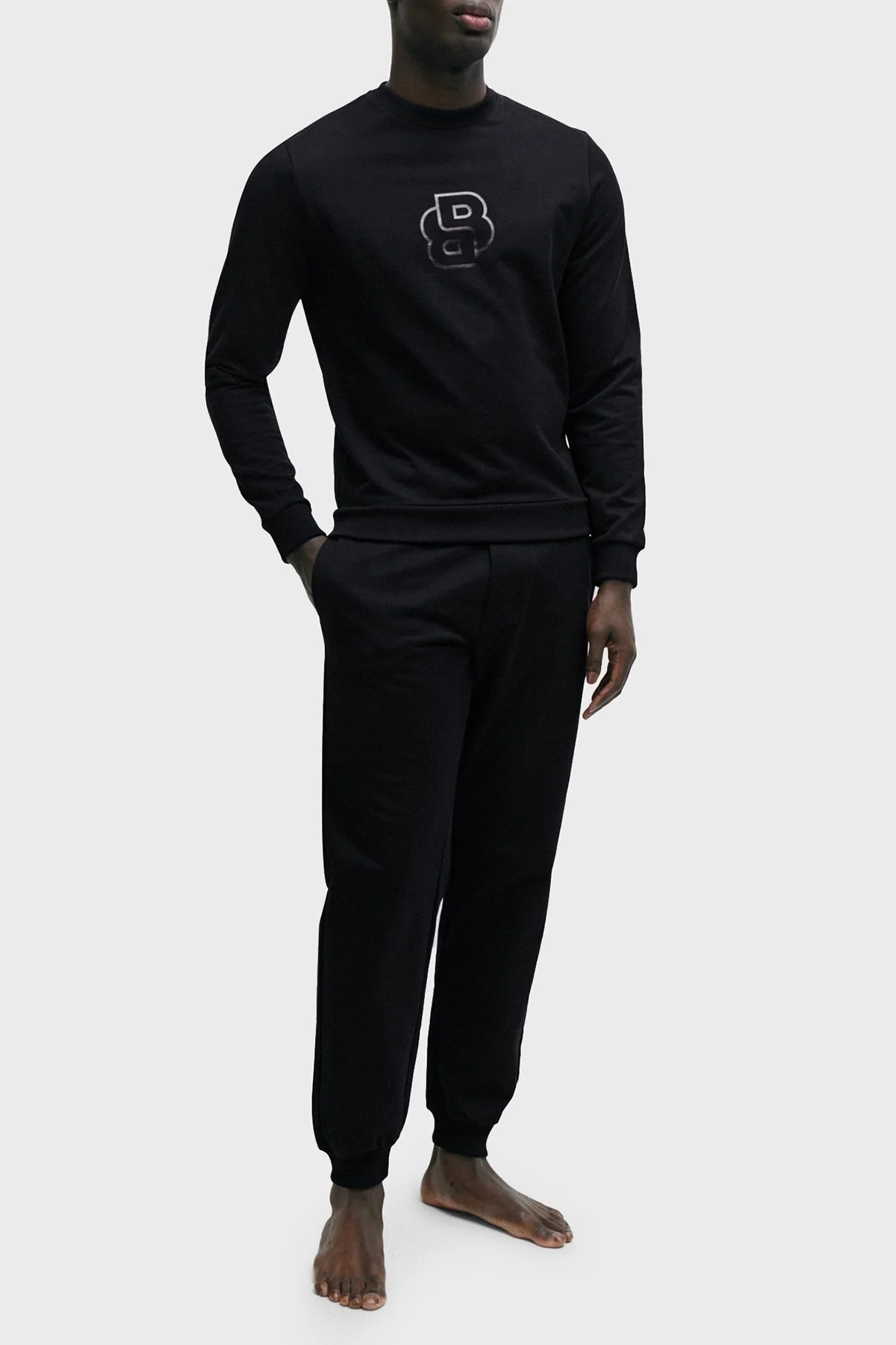 Boss Pamuklu Regular Fit Jogger Spor Erkek Pantolon 50515187 001 SİYAH - 2