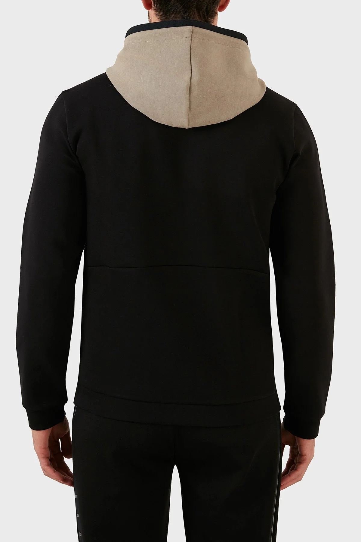 Boss Pamuklu Regular Fit Kanguru Cepli Kapüşonlu Erkek Sweat 50477036 001 SİYAH - 5