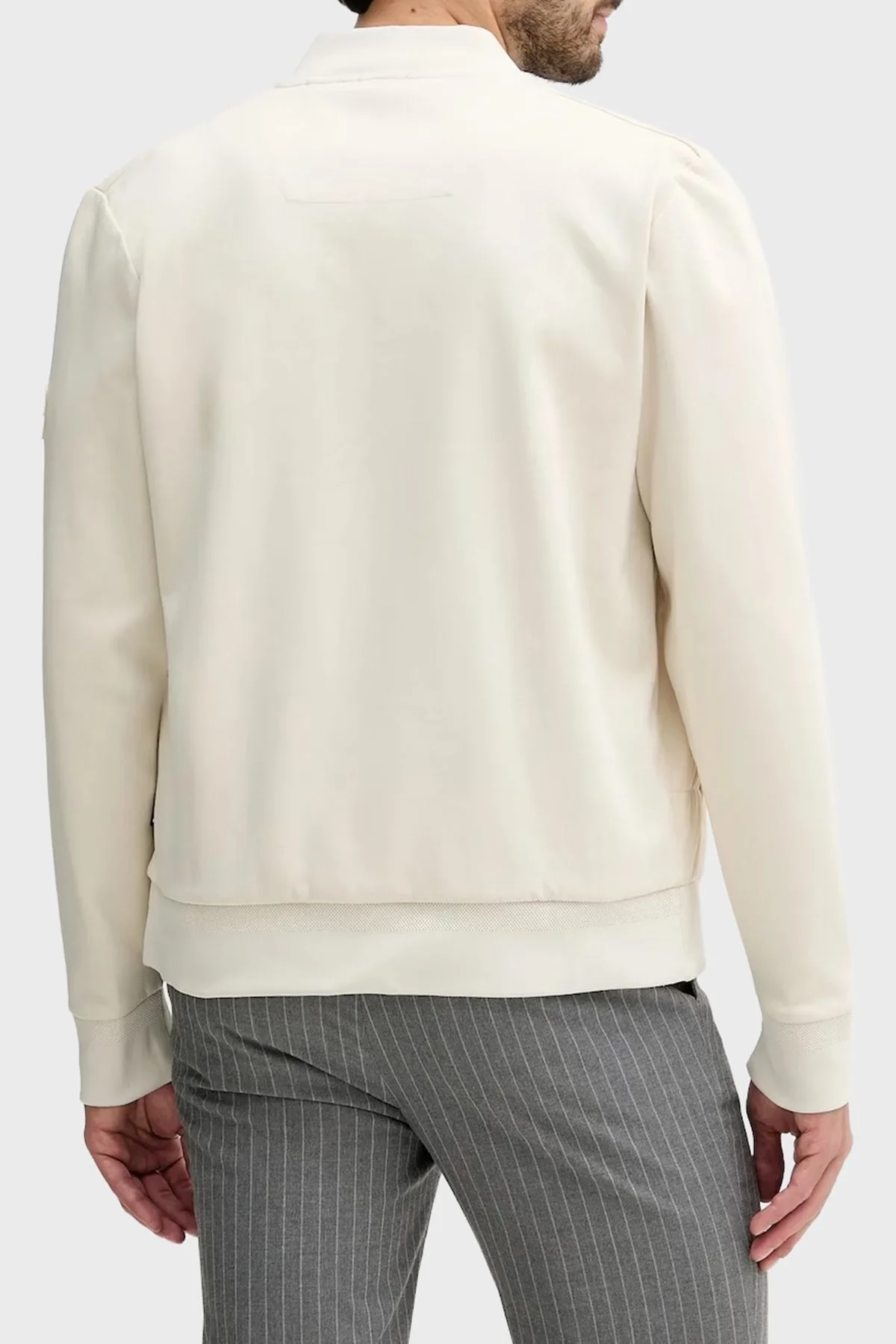 Boss Pamuklu Regular Fit Kapitoneli Kolej Yaka Erkek Ceket 50532767 132 EKRU - 3