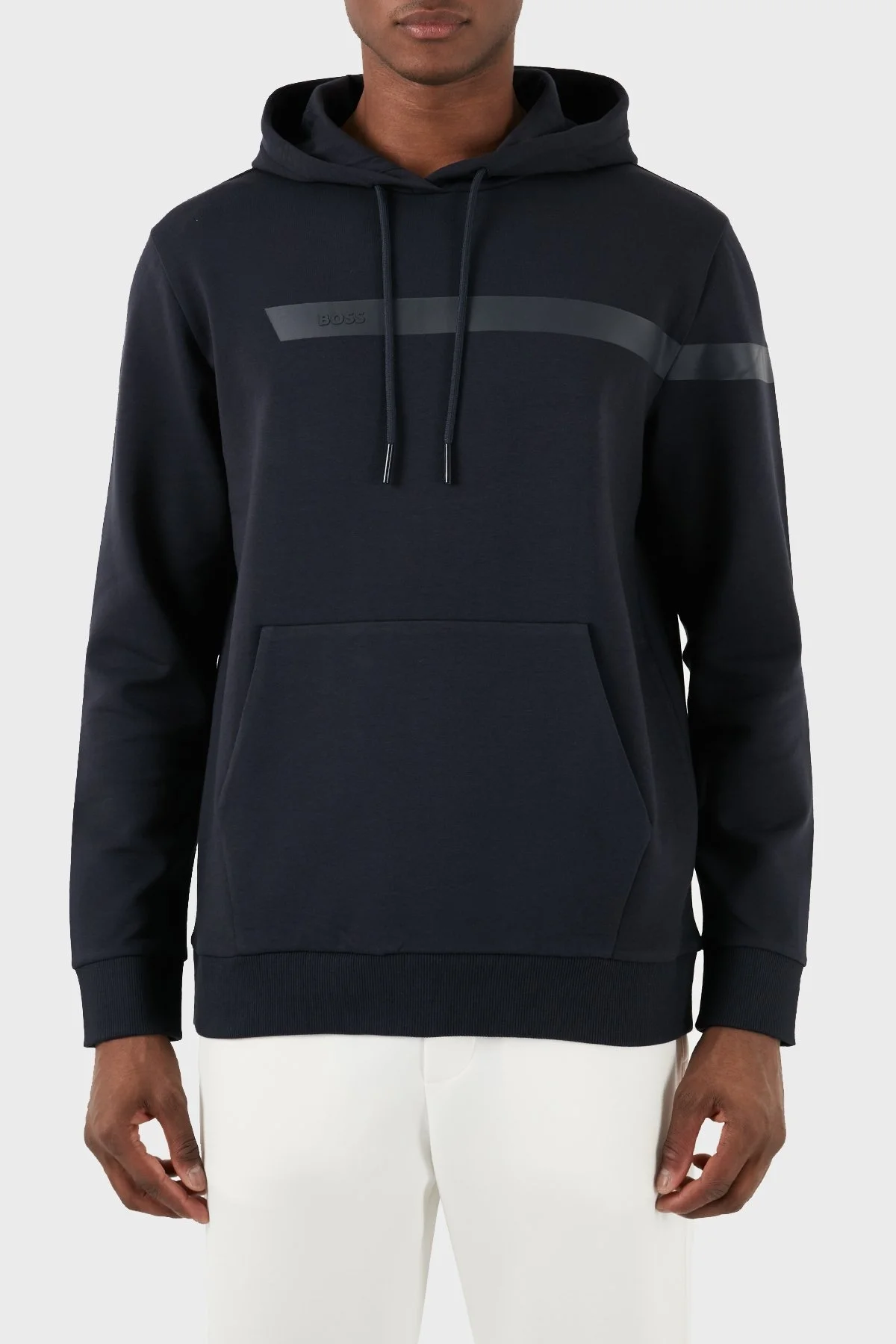 Boss Pamuklu Regular Fit Kapüşonlu Erkek Sweat 50498277 402 LACİVERT - 1