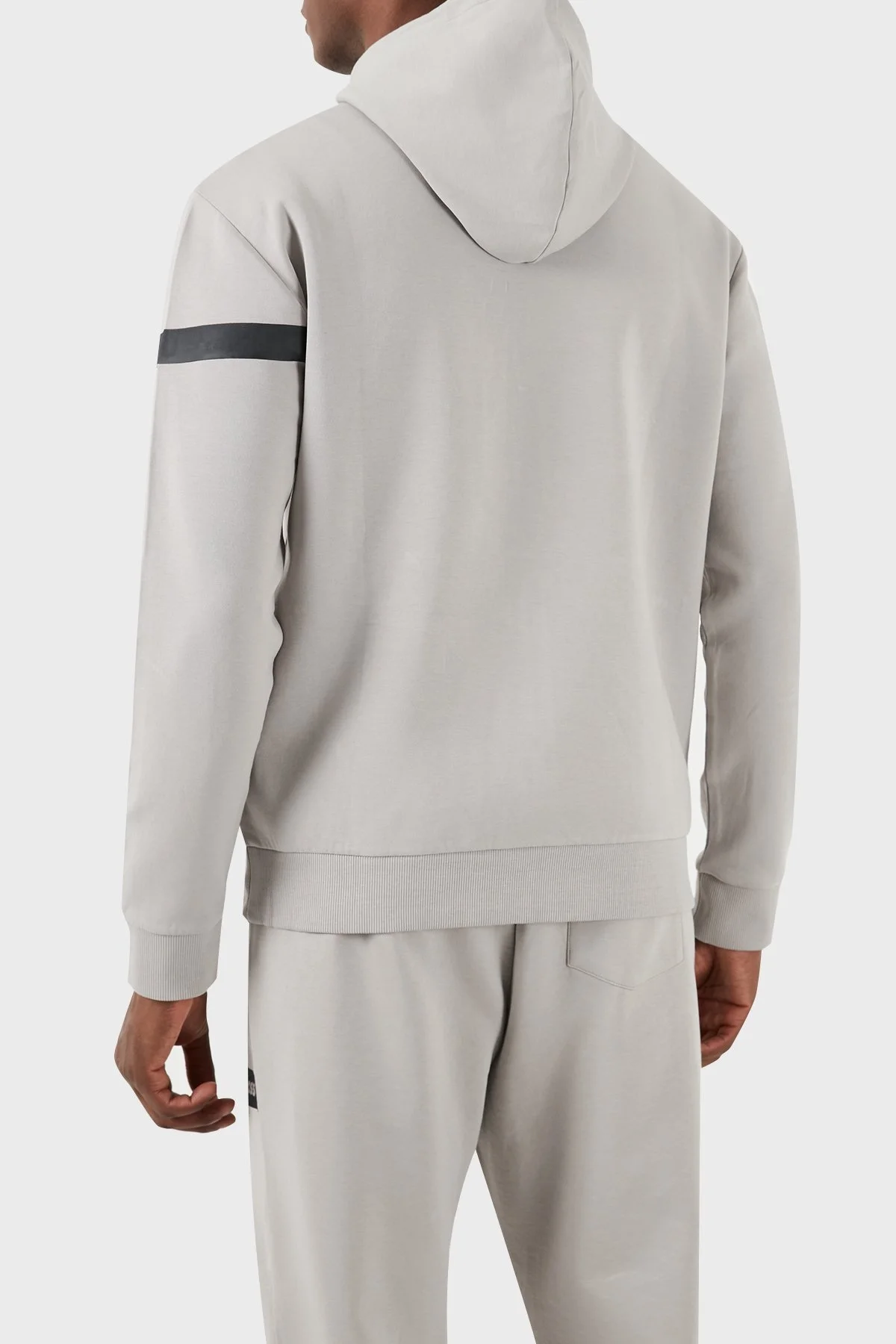 Boss Pamuklu Regular Fit Kapüşonlu Erkek Sweat 50498285 063 GRİ - 2