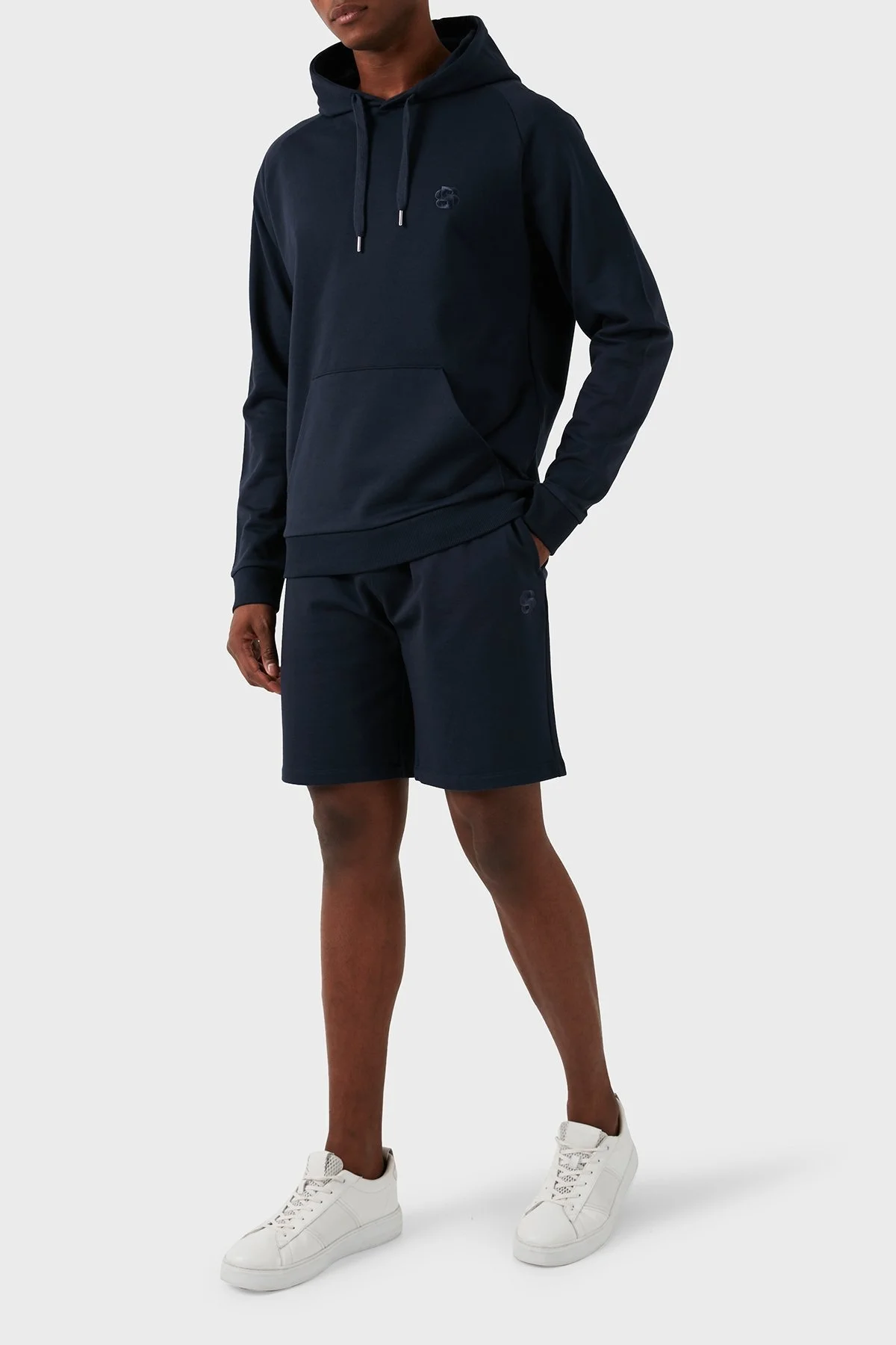 Boss Pamuklu Regular Fit Kapüşonlu Erkek Sweat 50515176 403 LACİVERT - 9