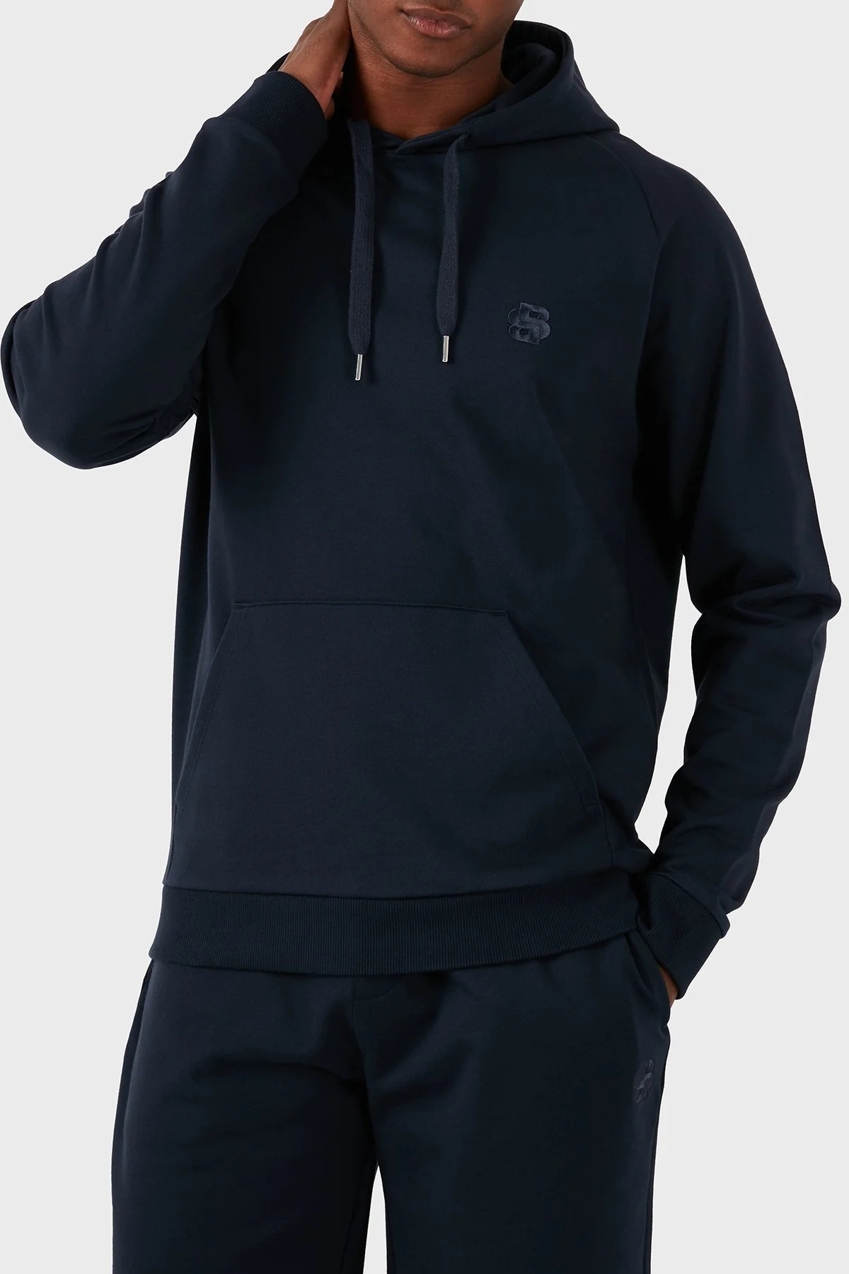 Boss Pamuklu Regular Fit Kapüşonlu Erkek Sweat 50515176 403 LACİVERT - 11