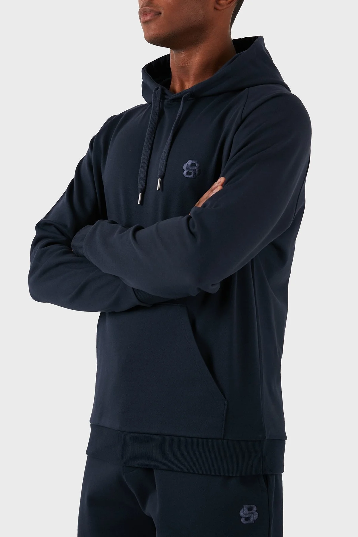 Boss Pamuklu Regular Fit Kapüşonlu Erkek Sweat 50515176 403 LACİVERT - 13