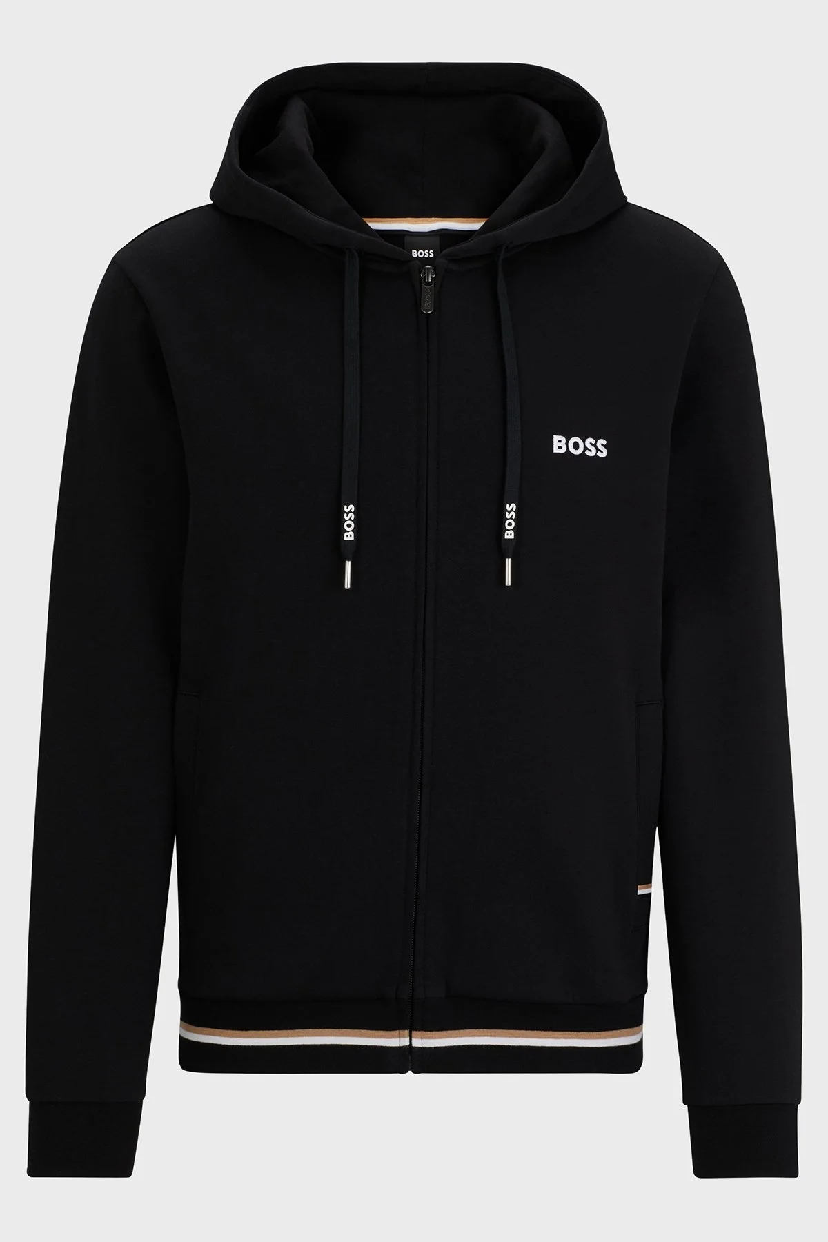 Boss Pamuklu Regular Fit Kapüşonlu Erkek Sweat 50515185 001 SİYAH - 5