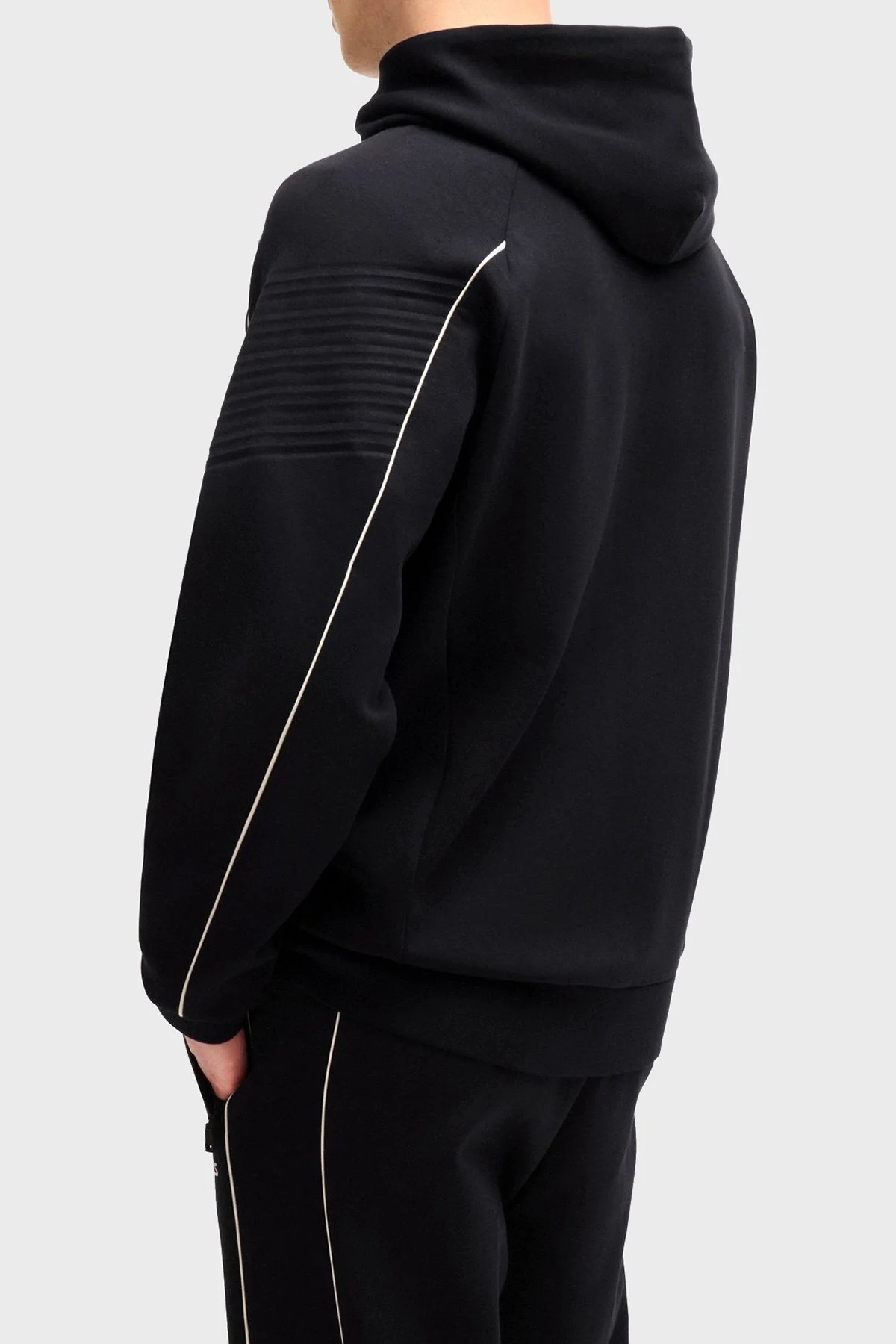 Boss Pamuklu Regular Fit Kapüşonlu Erkek Sweat 50518197 001 SİYAH - 4