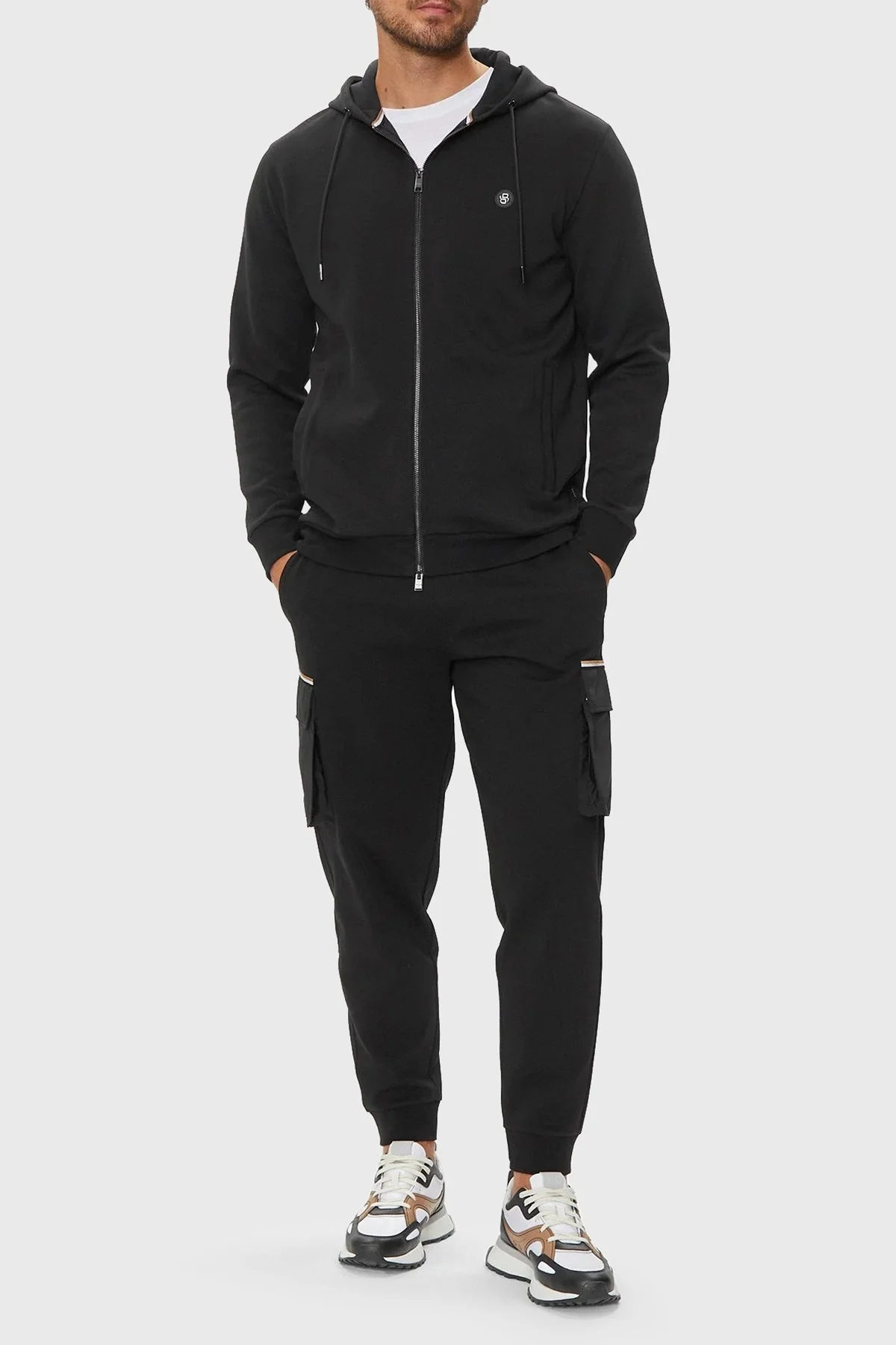 Boss Pamuklu Regular Fit Kapüşonlu Erkek Sweat 50520303 001 SİYAH - 3