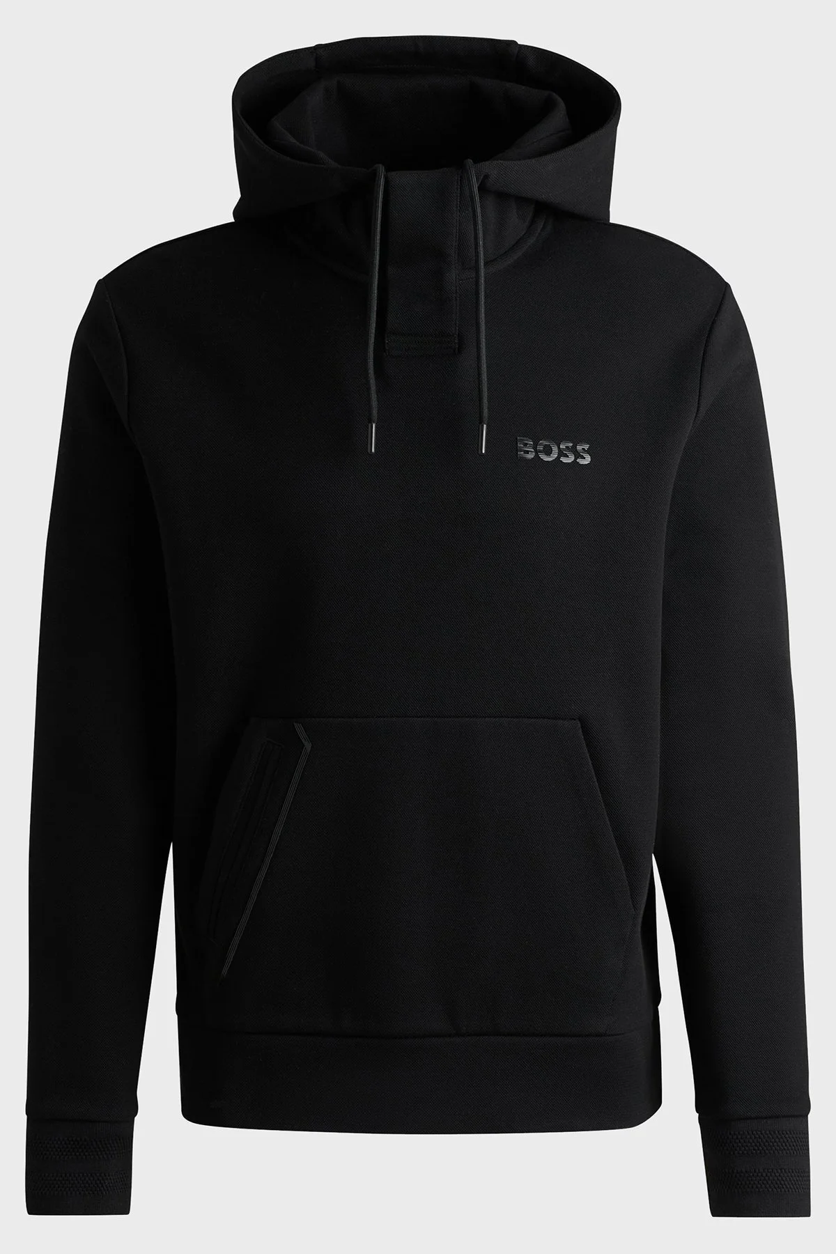 Boss Pamuklu Regular Fit Kapüşonlu Erkek Sweat 50523464 001 SİYAH - 5