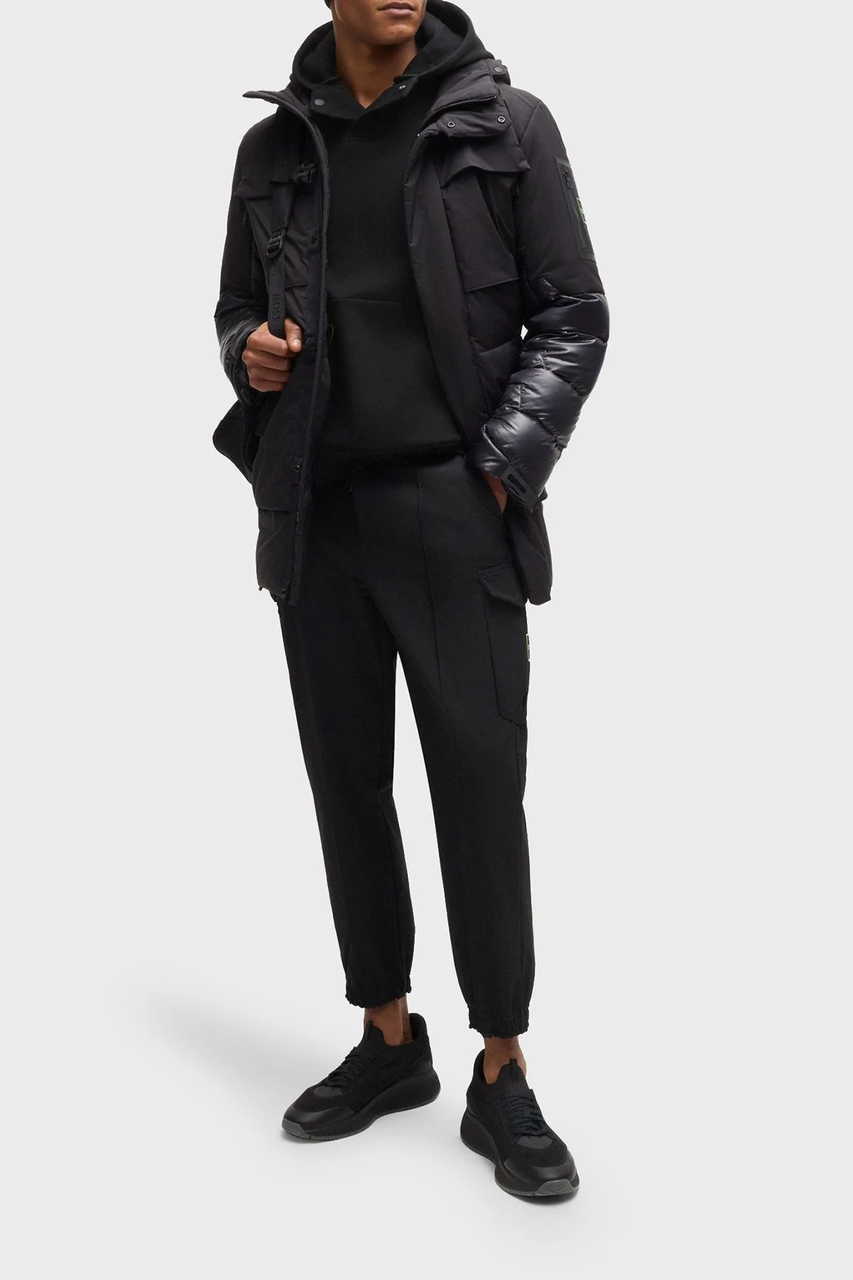 Boss Pamuklu Regular Fit Kapüşonlu Erkek Sweat 50523464 001 SİYAH - 2