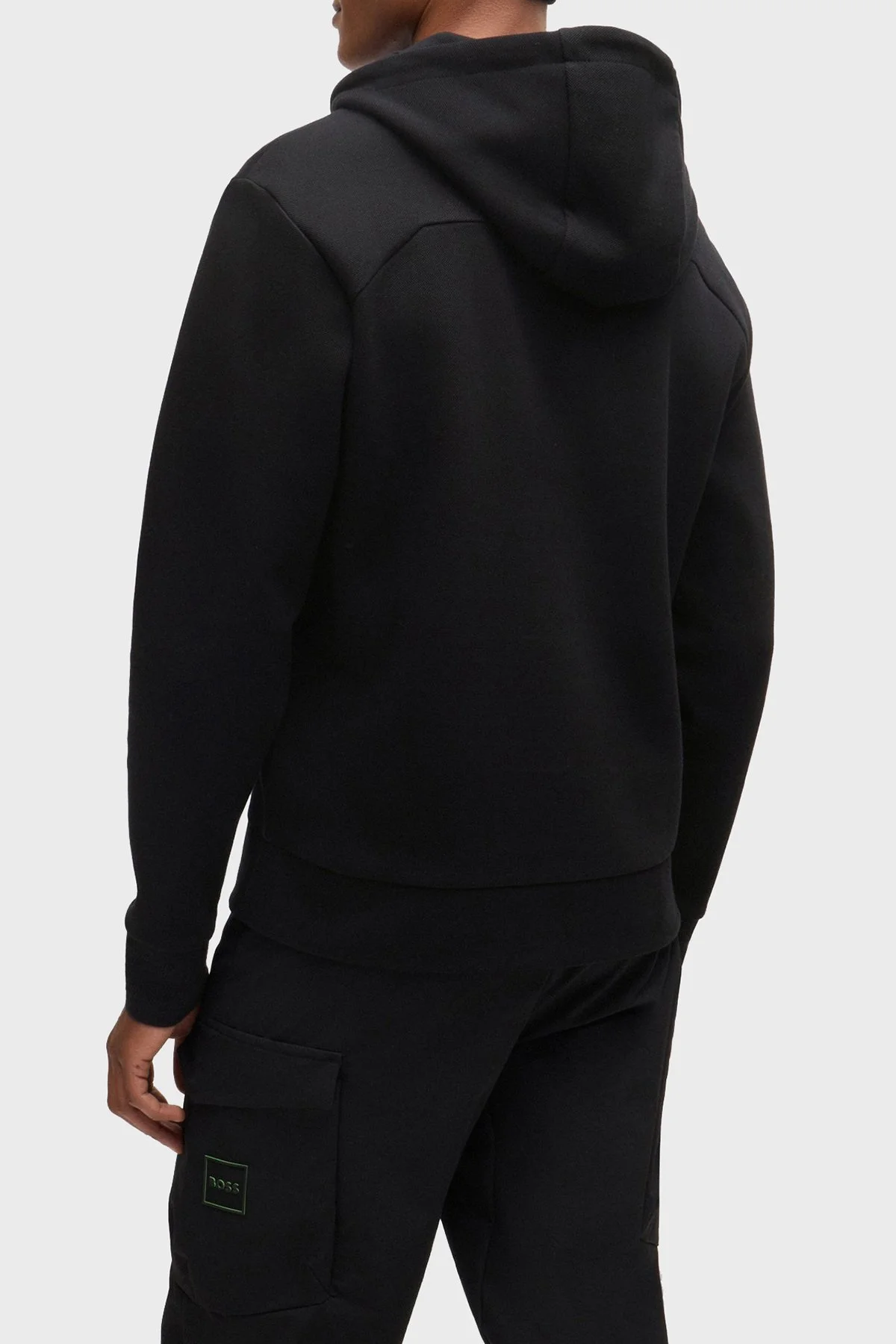 Boss Pamuklu Regular Fit Kapüşonlu Erkek Sweat 50523464 001 SİYAH - 3