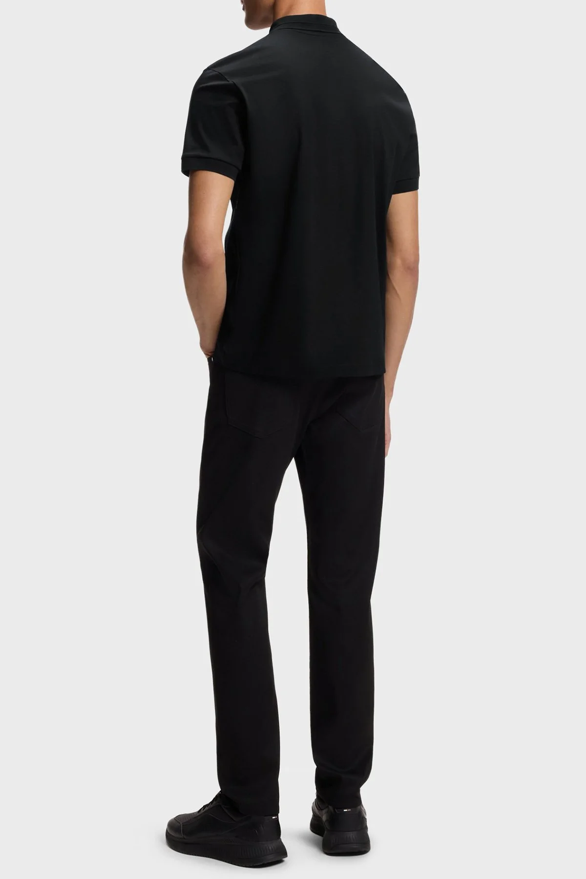 Boss Pamuklu Regular Fit Kısa Kollu Düğmeli Erkek Polo 50559801 001 SİYAH - 3