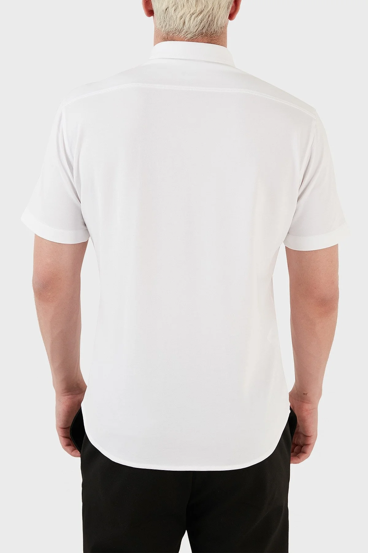 Boss Pamuklu Regular Fit Kısa Kollu Erkek Gömlek 50483745 100 BEYAZ - 5