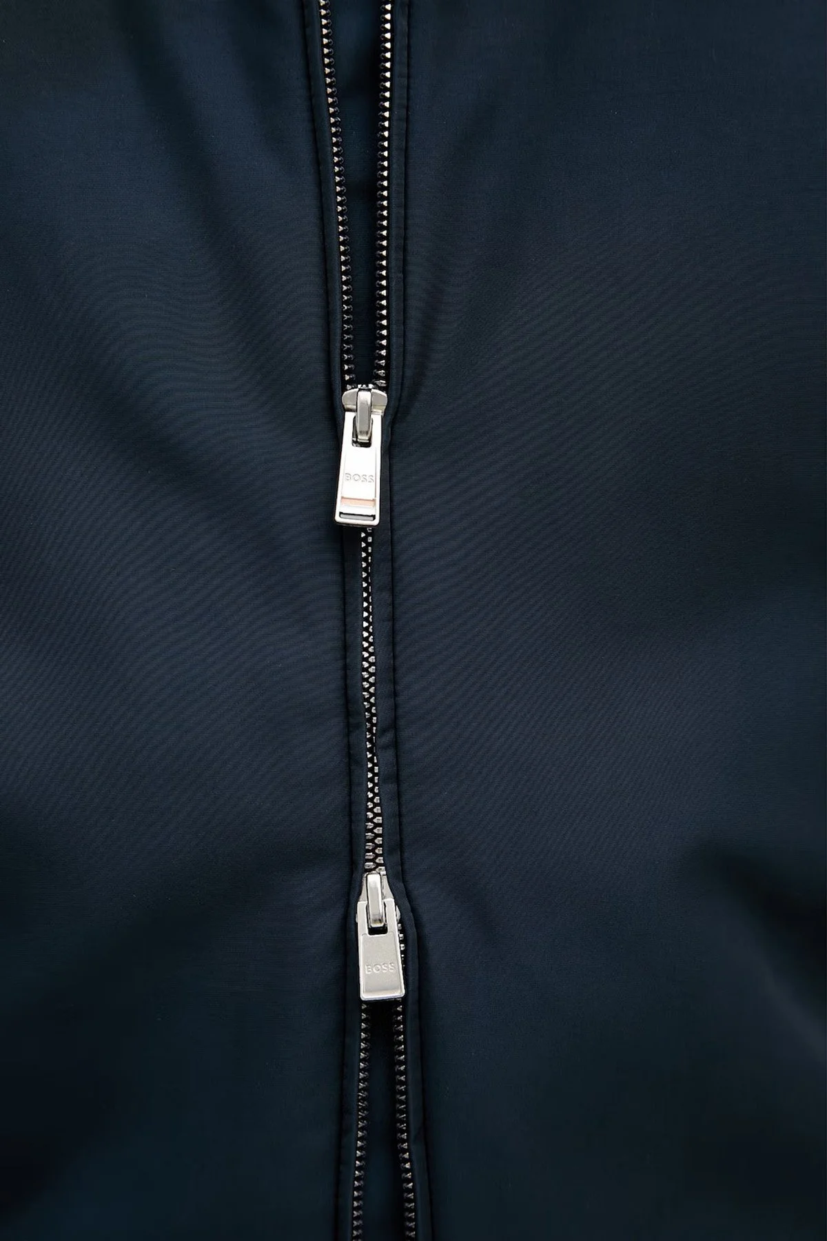 Boss Pamuklu Regular Fit Kolej Yaka Fermuarlı Erkek Mont 50556325 404 LACİVERT - 6