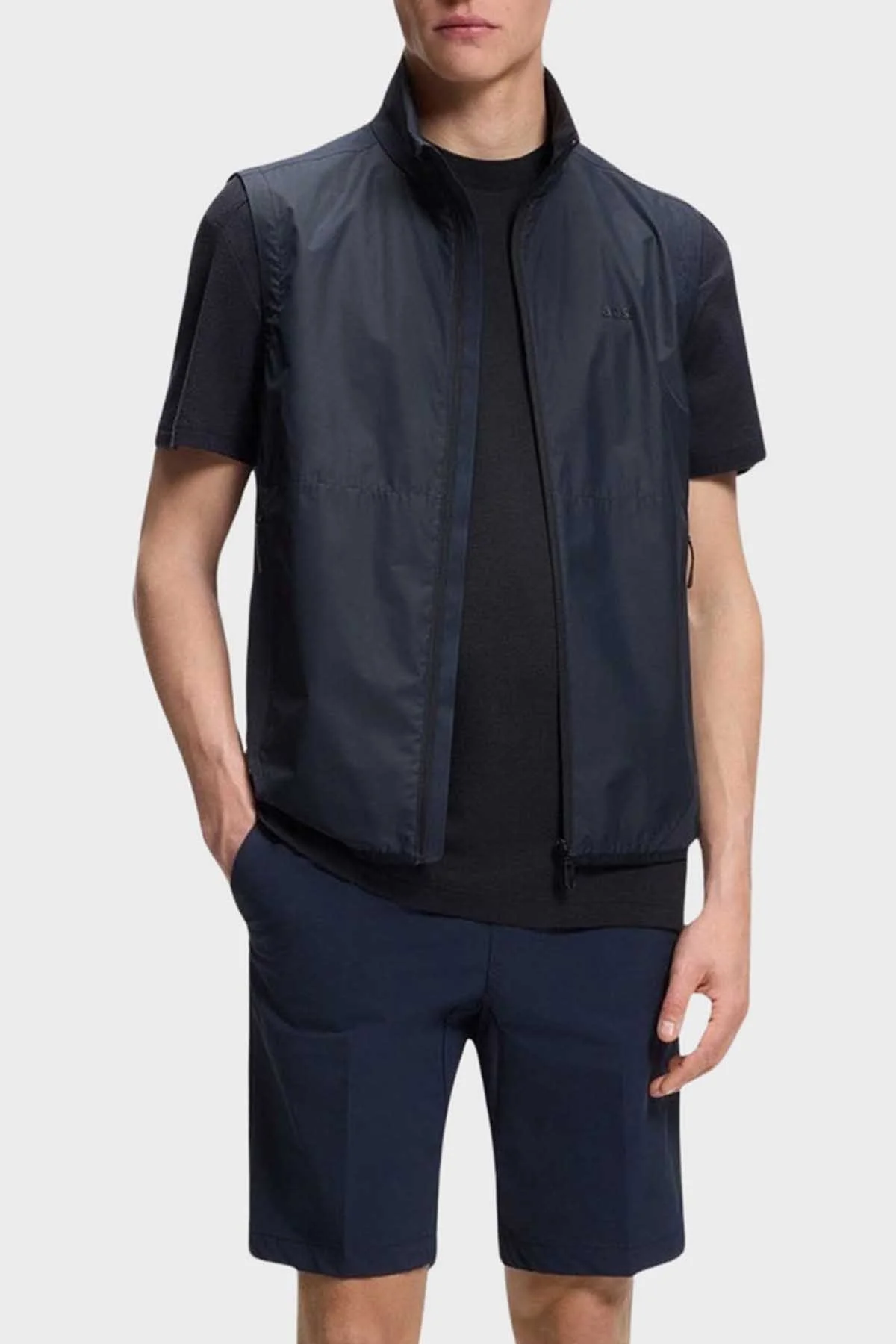 Boss Pamuklu Regular Fit Logo Detaylı Bisiklet Yaka Erkek T Shirt 50559320 402 LACİVERT - 2