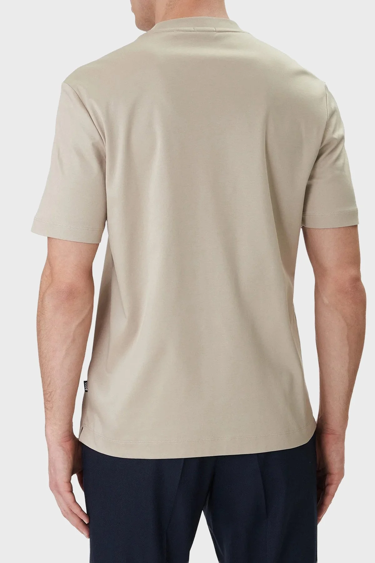 Boss Pamuklu Regular Fit Logolu Bisiklet Yaka Erkek T Shirt 50555844 286 BEJ - 3