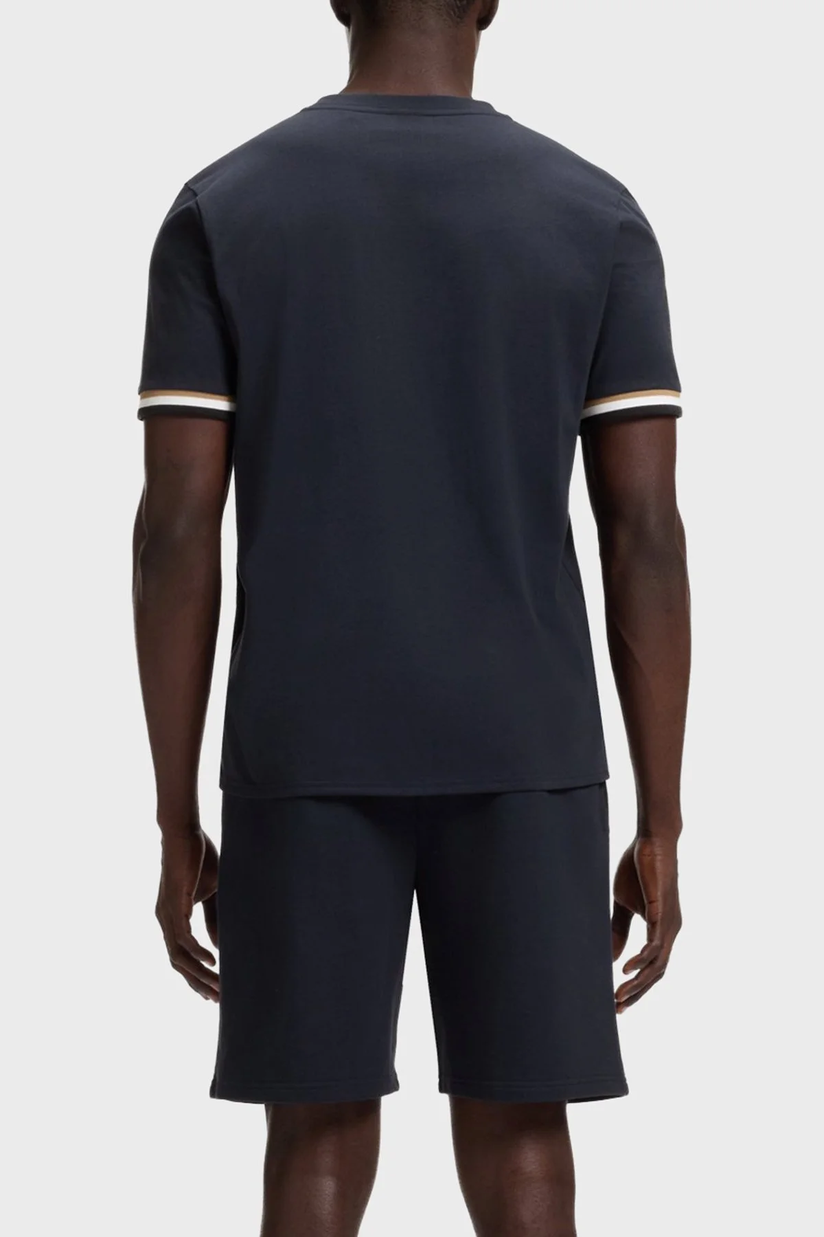 Boss Pamuklu Regular Fit Logolu Bisiklet Yaka Erkek T Shirt 50557198 403 LACİVERT - 3